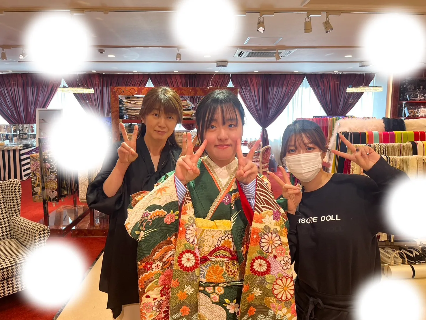 成人式 前撮り 梅田 袴 くすみカラー かわいい イマドキ 淡色 古典 タカゼン 撮影