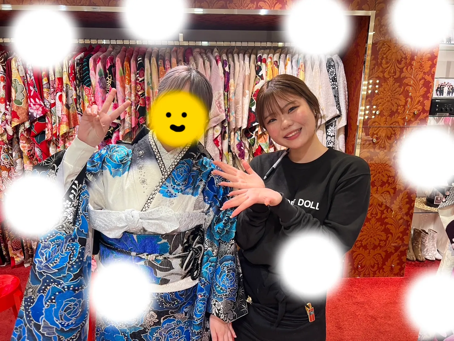 成人式 前撮り 梅田 モード青