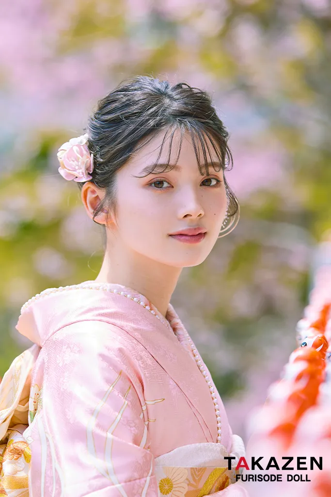 TAKAZENのレンタル振袖 プレミアム古典　ピンク/淡い色　吉澤織物/最高級手描友禅　吉祥文様/流水模様　高級振袖　はんなり　着物　南琴奈【通販可】LB37