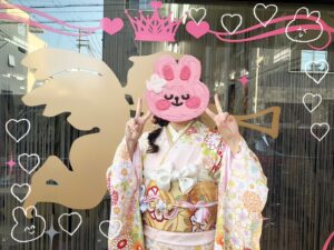 正統派古典 白/ピンク/水色 菊柄 淡い色 かわいい 女の子らしい 低身長さんにもおすすめ