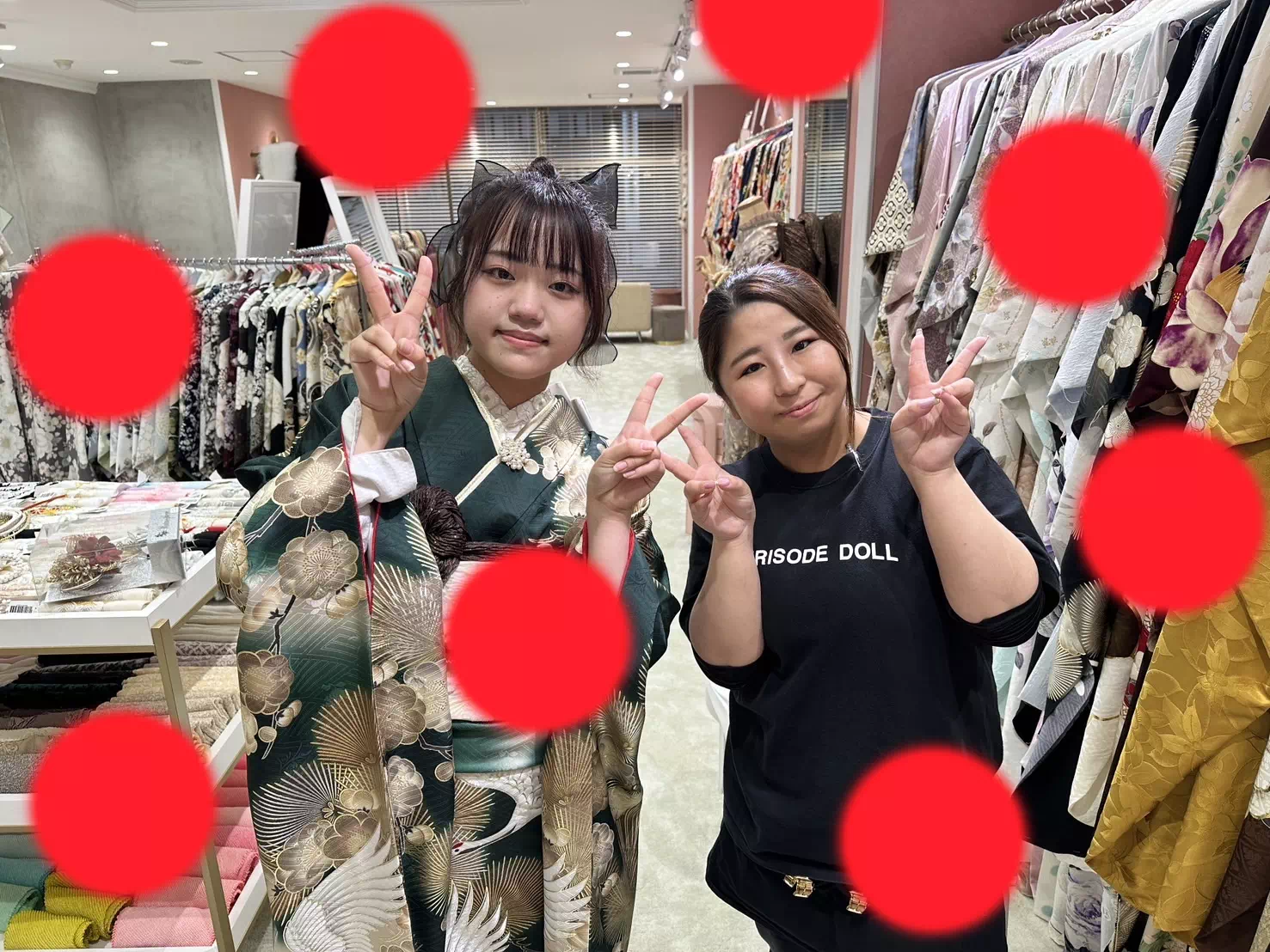 【TAKAZEN姫路店】♡23日　大人気！2026年成人式の粋古典の緑の鶴柄で大人っぽい振袖姫ちゃん♡