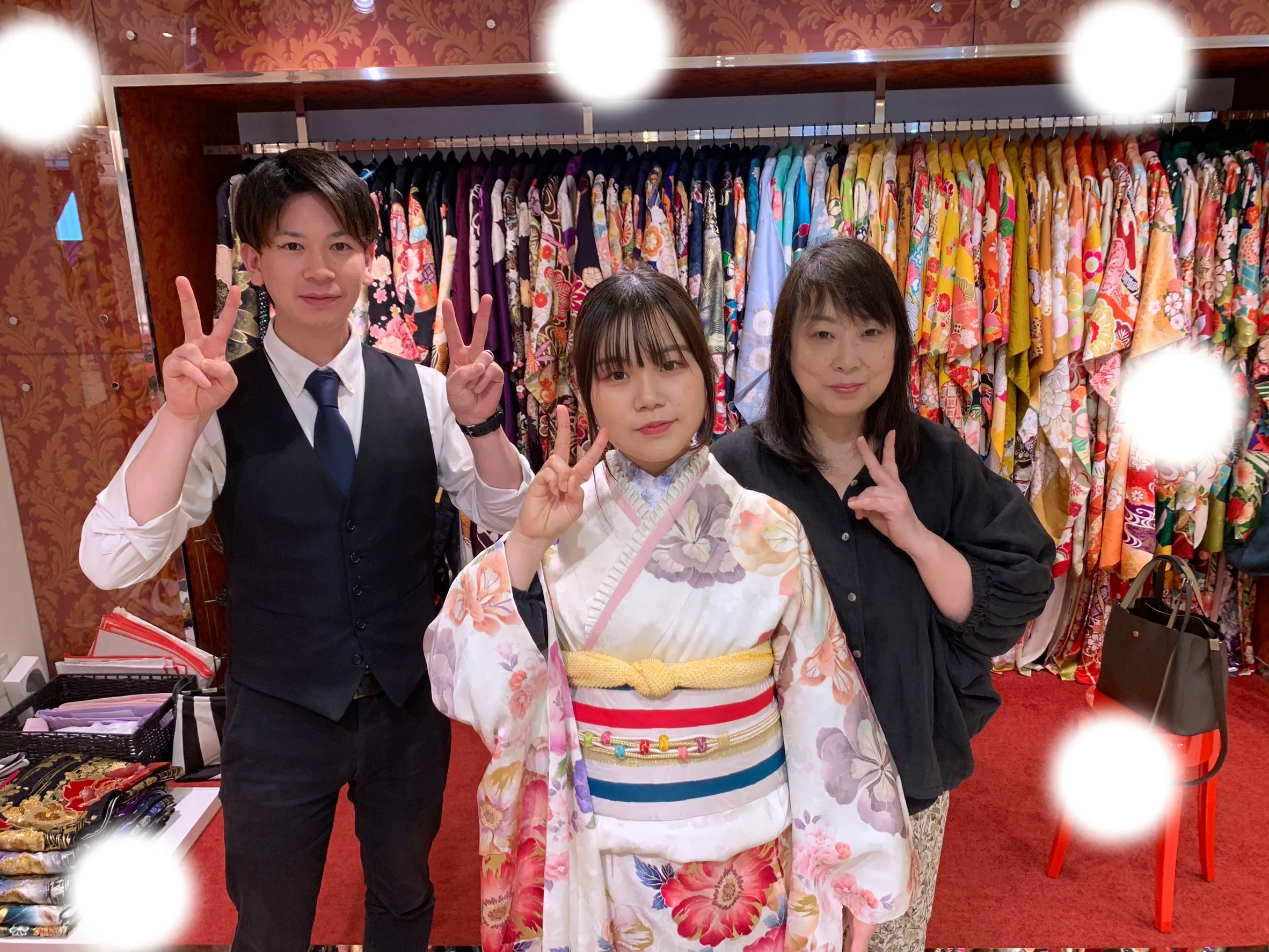 成人式 前撮り 梅田 袴 くすみカラー かわいい イマドキ 淡色 古典 タカゼン 撮影