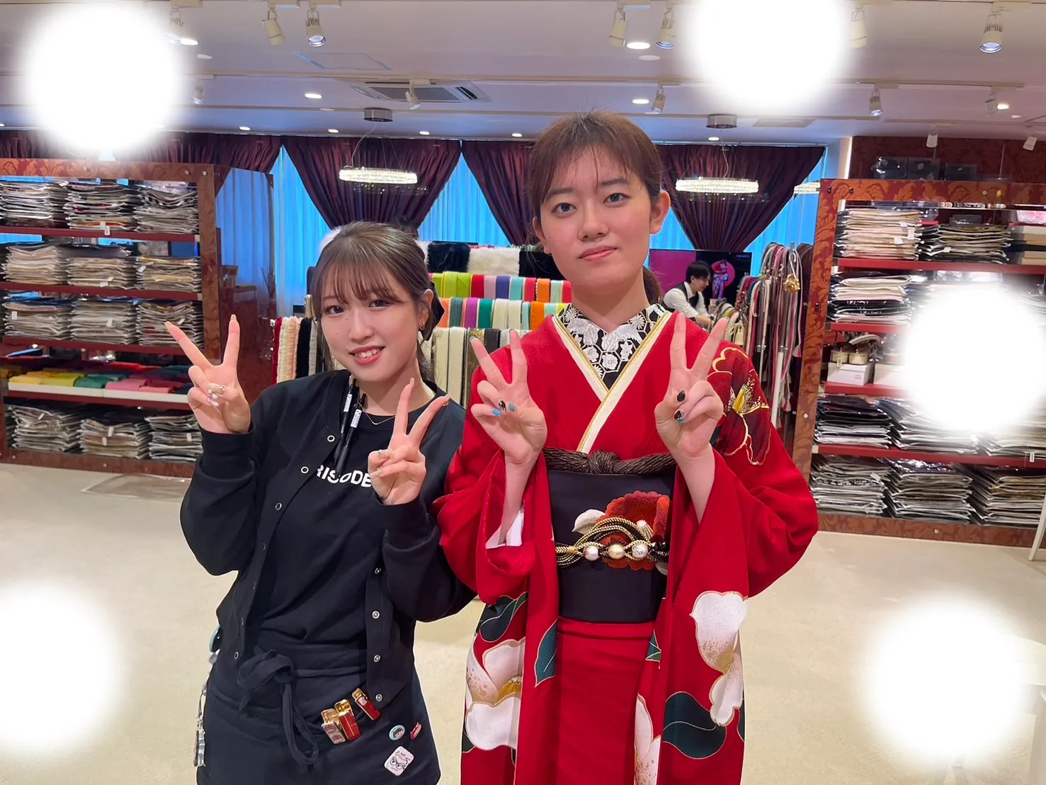 成人式 前撮り 梅田 袴 くすみカラー かわいい イマドキ 淡色 古典 タカゼン 撮影