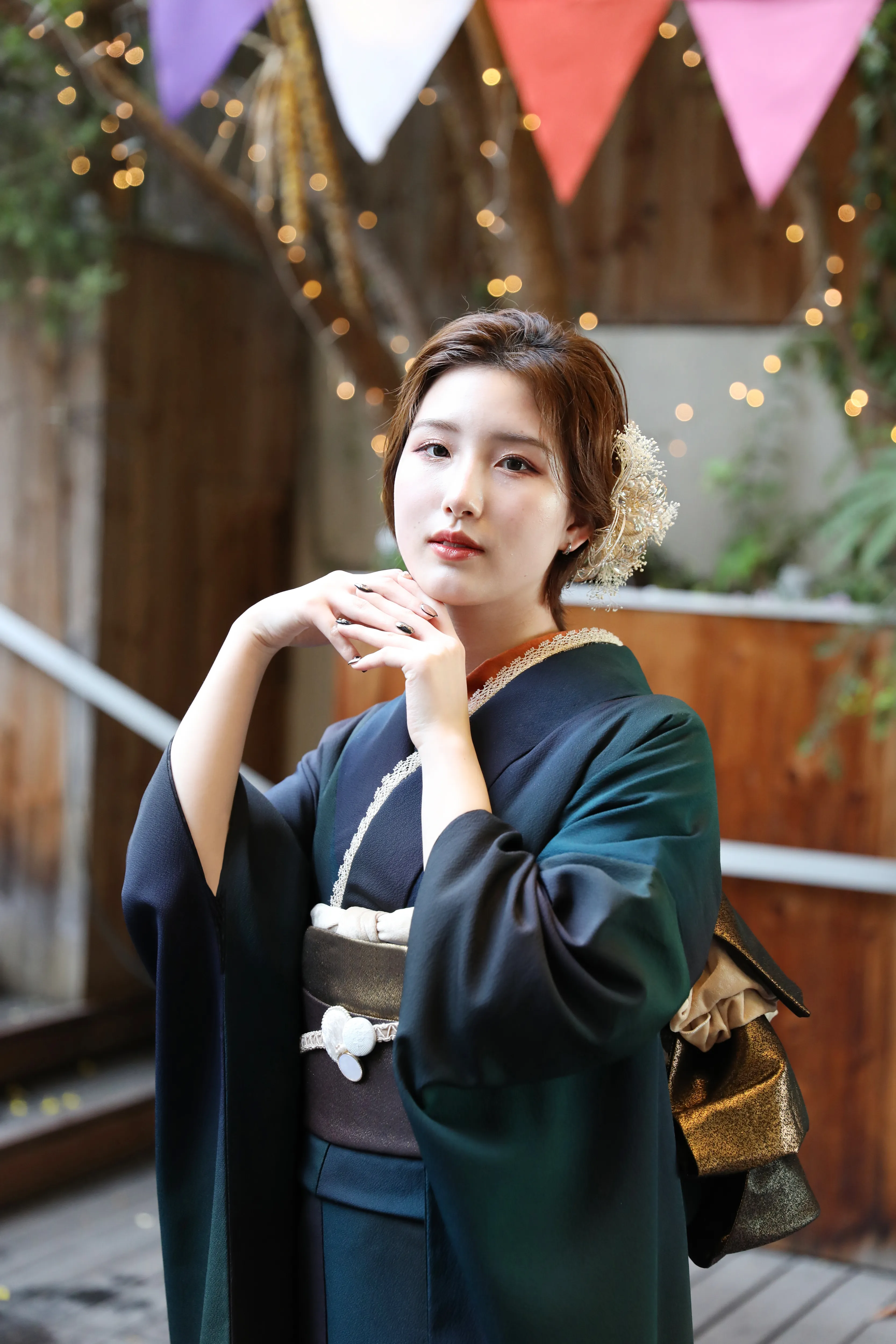 成人式 前撮り 梅田 袴 くすみカラー かわいい イマドキ 淡色 古典 タカゼン 撮影
