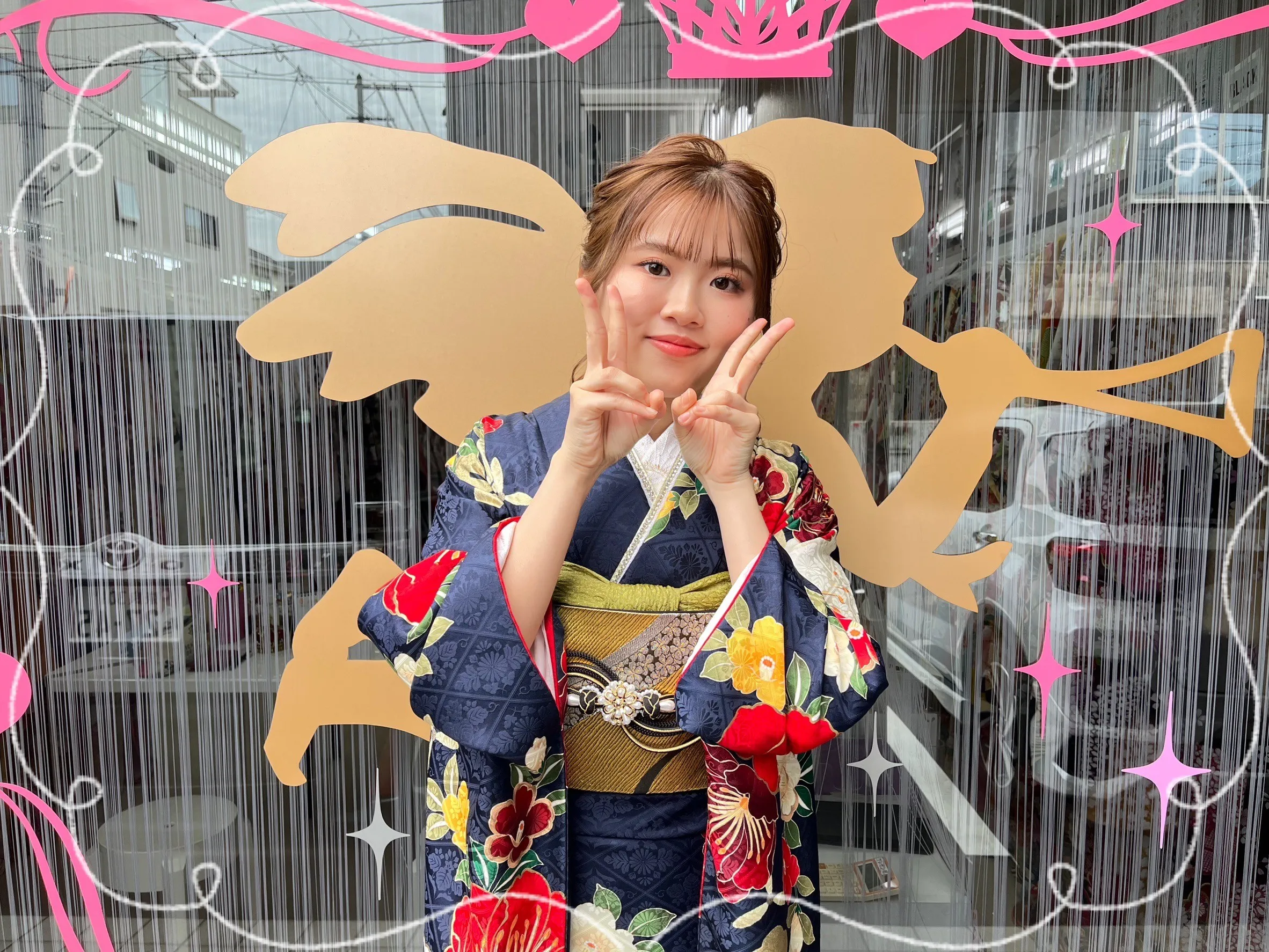 振袖 レンタル 奈良 レトロ古典 おしゃれ 綺麗 大柄