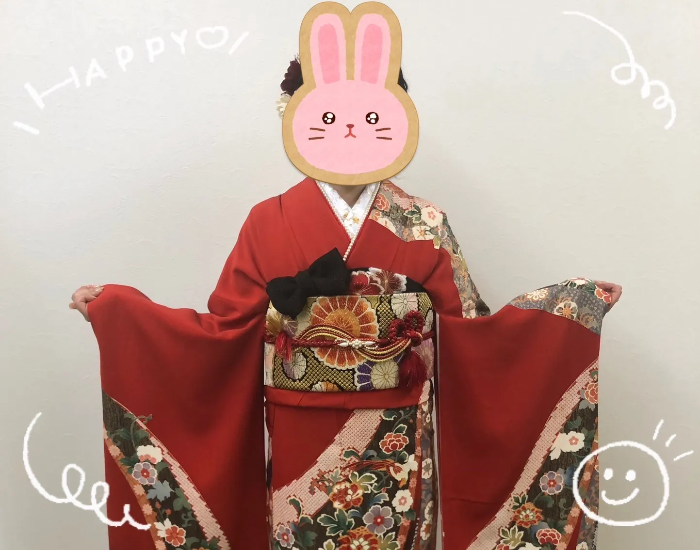 成人式 振袖 前撮り撮影会 可愛い 持ち込み 古典 赤 レッド 大人っぽい