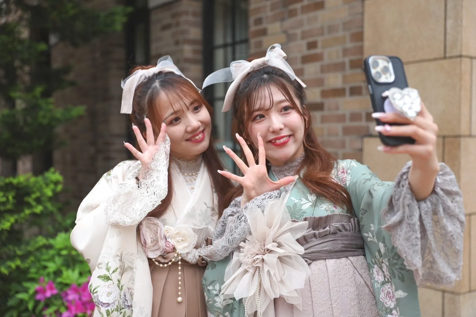 振袖レンタル 奈良 橿原 かわいい おしゃれ 個性派 かわいい かっこいい くすみ イマドキ 袴 かわいい袴