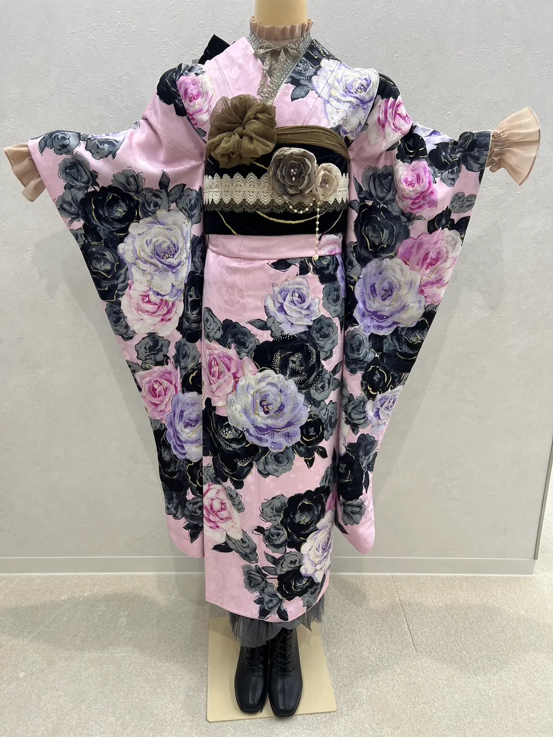 振袖レンタル 奈良 橿原 かわいい おしゃれ 個性派 かわいい かっこいい くすみ イマドキ