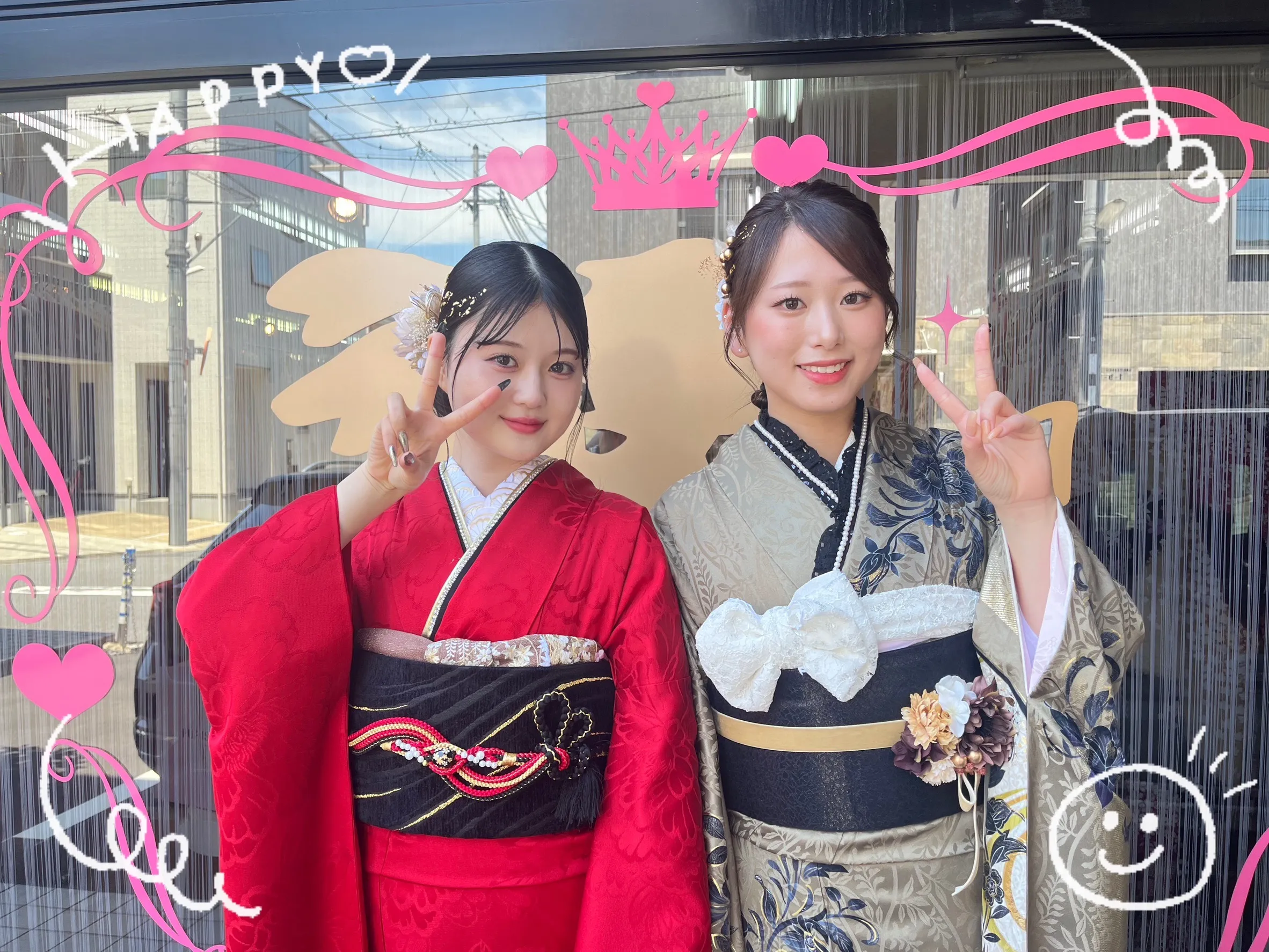 振袖 レンタル 奈良 振袖安い 可愛い カッコイイ 赤 カーキ オシャレ イマドキ