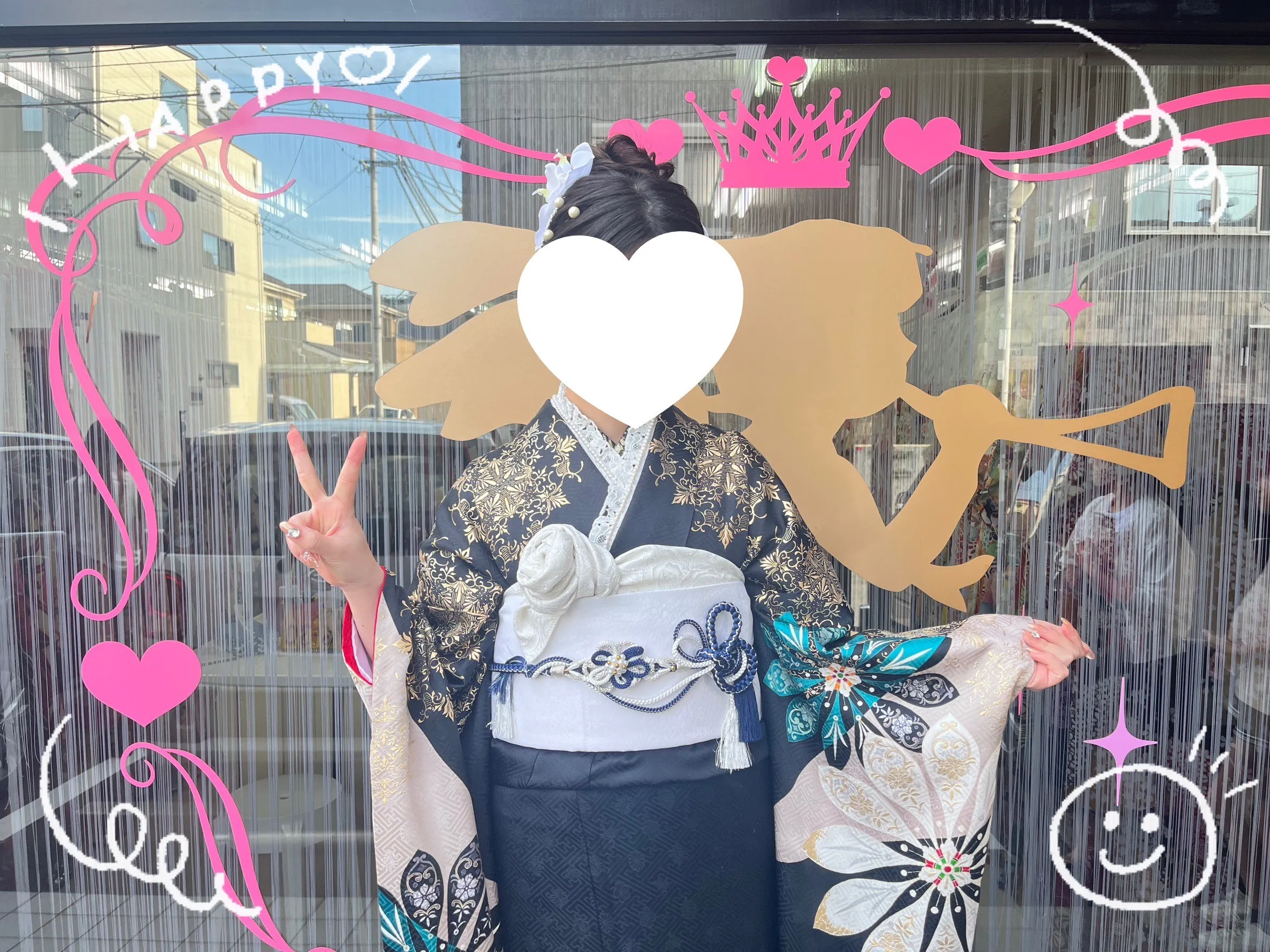振袖 レンタル 奈良 振袖安い 藤田ニコル振袖 黒/ブラック 古典柄/スッキリ柄 ネットレンタル/シンプル/大人っぽい/かっこいい/にこるん