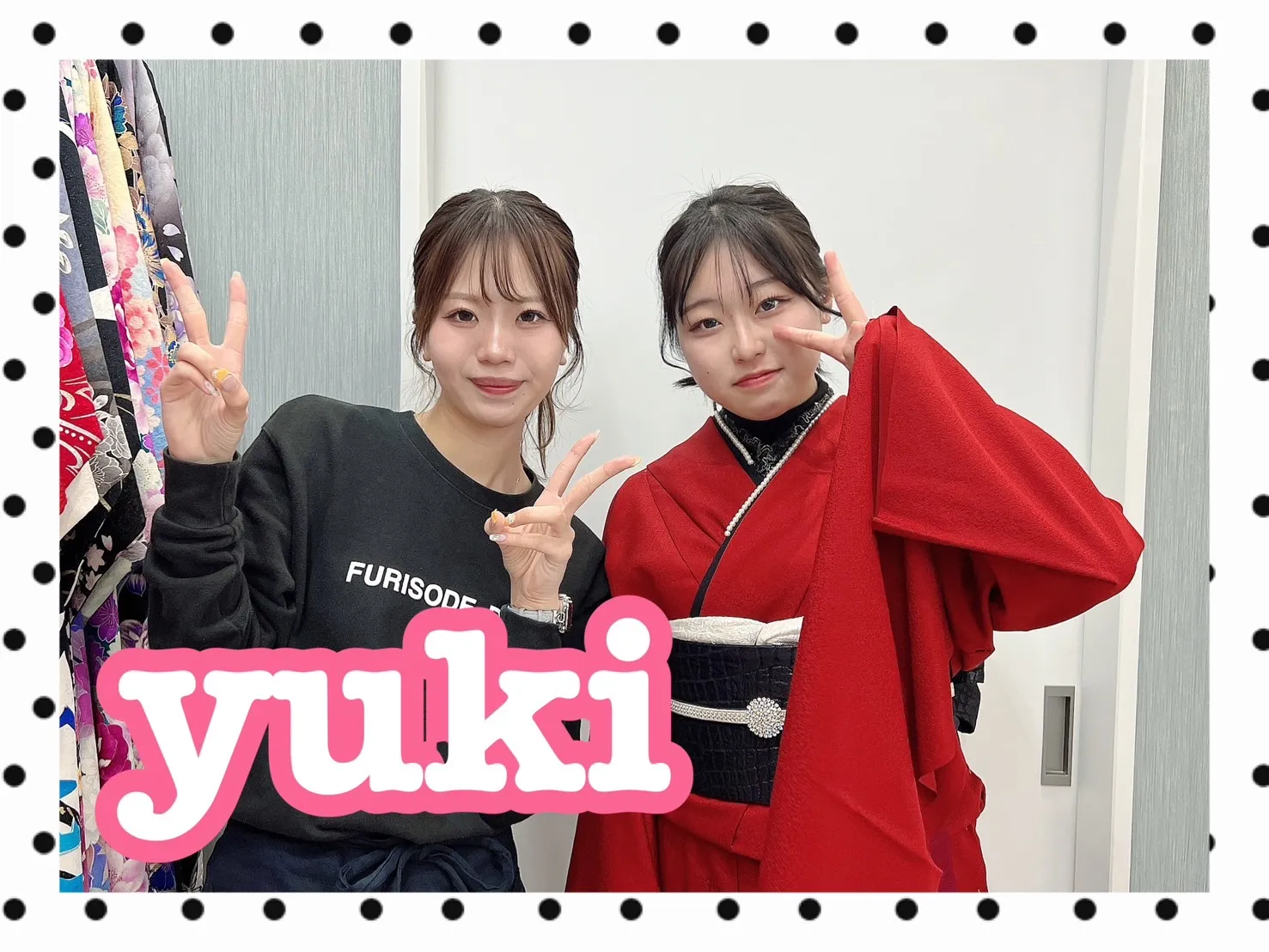 【TAKAZEN橿原店】3日♡2025年成人の赤無地ヴィンテージお振袖姫ちゃん♡