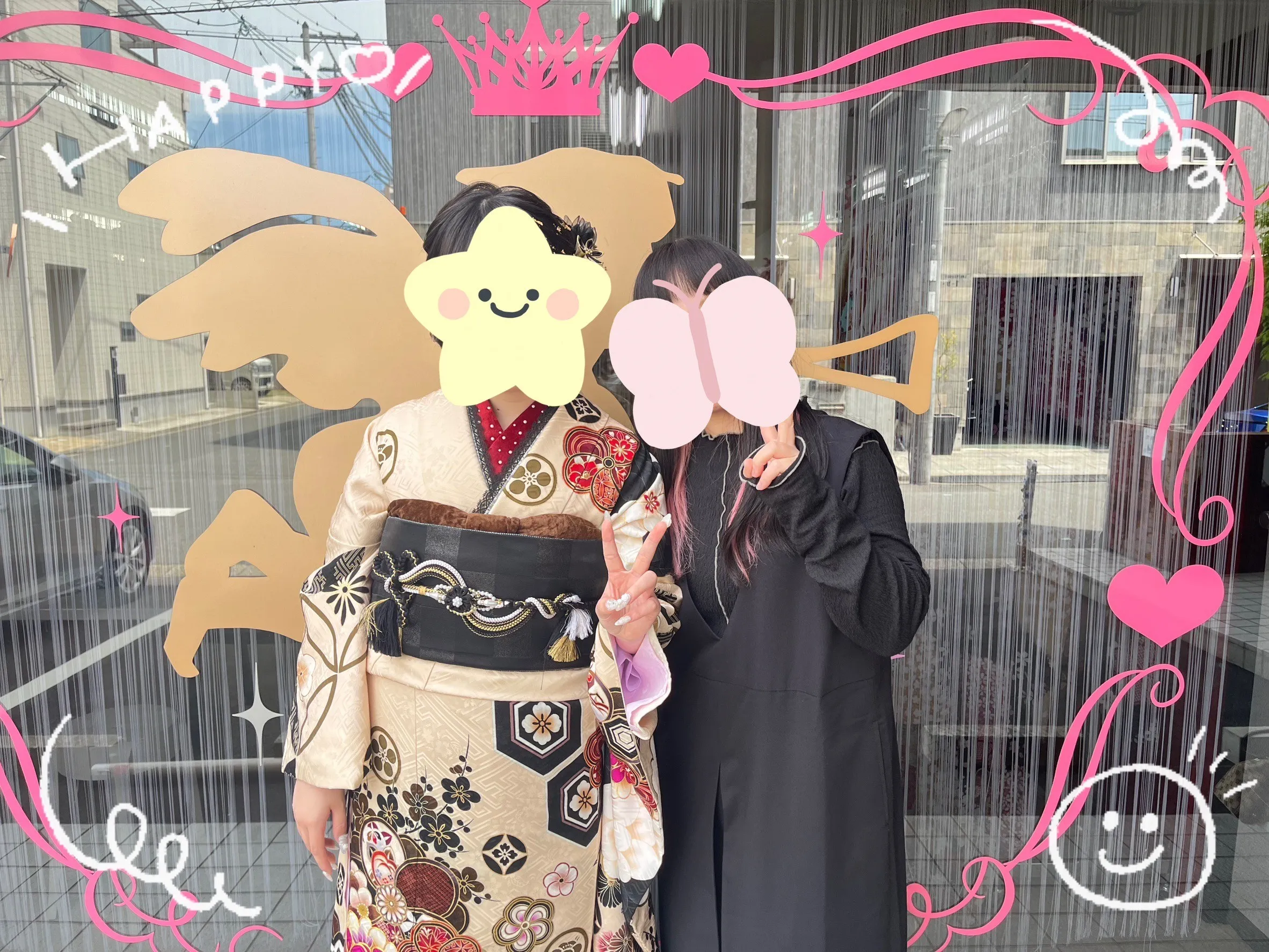 振袖 レンタル 奈良 振袖安い 玉城ティナ×紅一点ブランド振袖 ベージュ/黒 くすみ系一番人気 おしゃれ アンティーク調 しごきアレンジ
