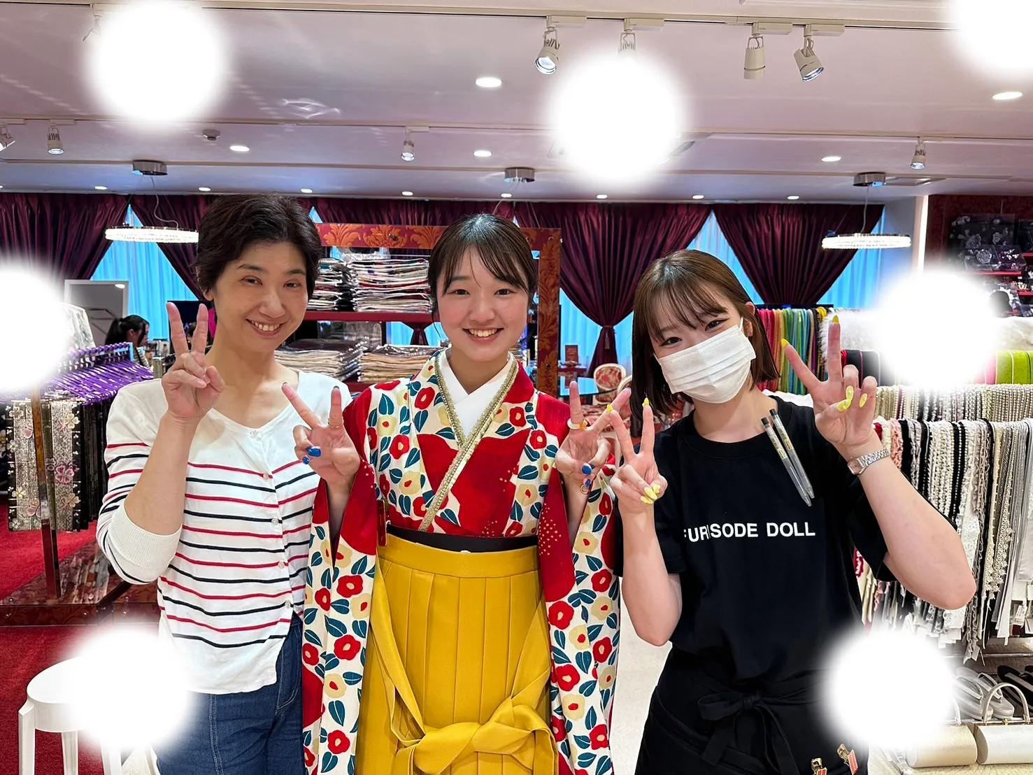 振袖レンタル 袴レンタル くすみカラー 新作 イマドキ 白 キラキラ 前撮り撮影会 かわいい レトロ