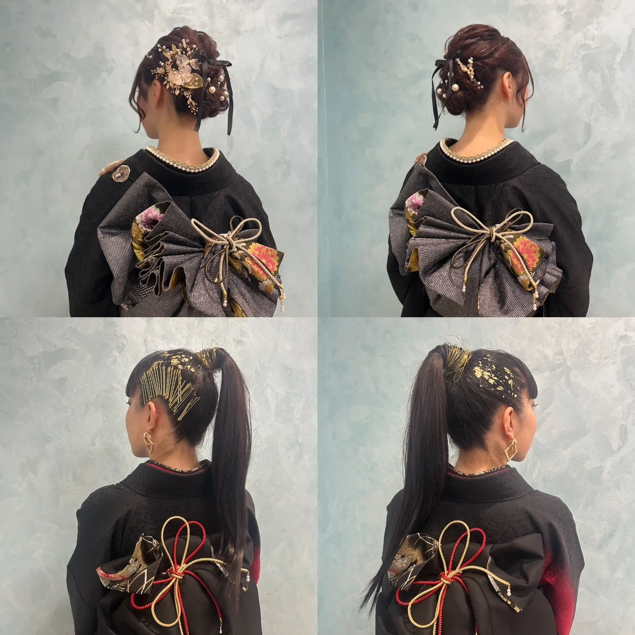 振袖レンタル　成人式　成人前撮りヘア　ヘアアレンジ　なんば　心斎橋　天王寺