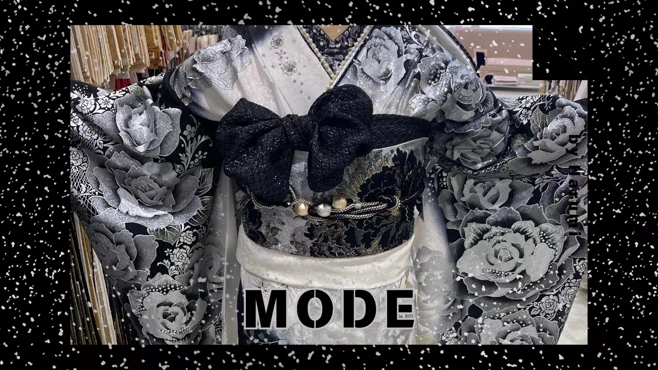 【TAKAZEN姫路店】♡10日 ギャルに大人気!女性らしいギラギラの薔薇柄が可愛いMODEのお振袖のご紹介です♡