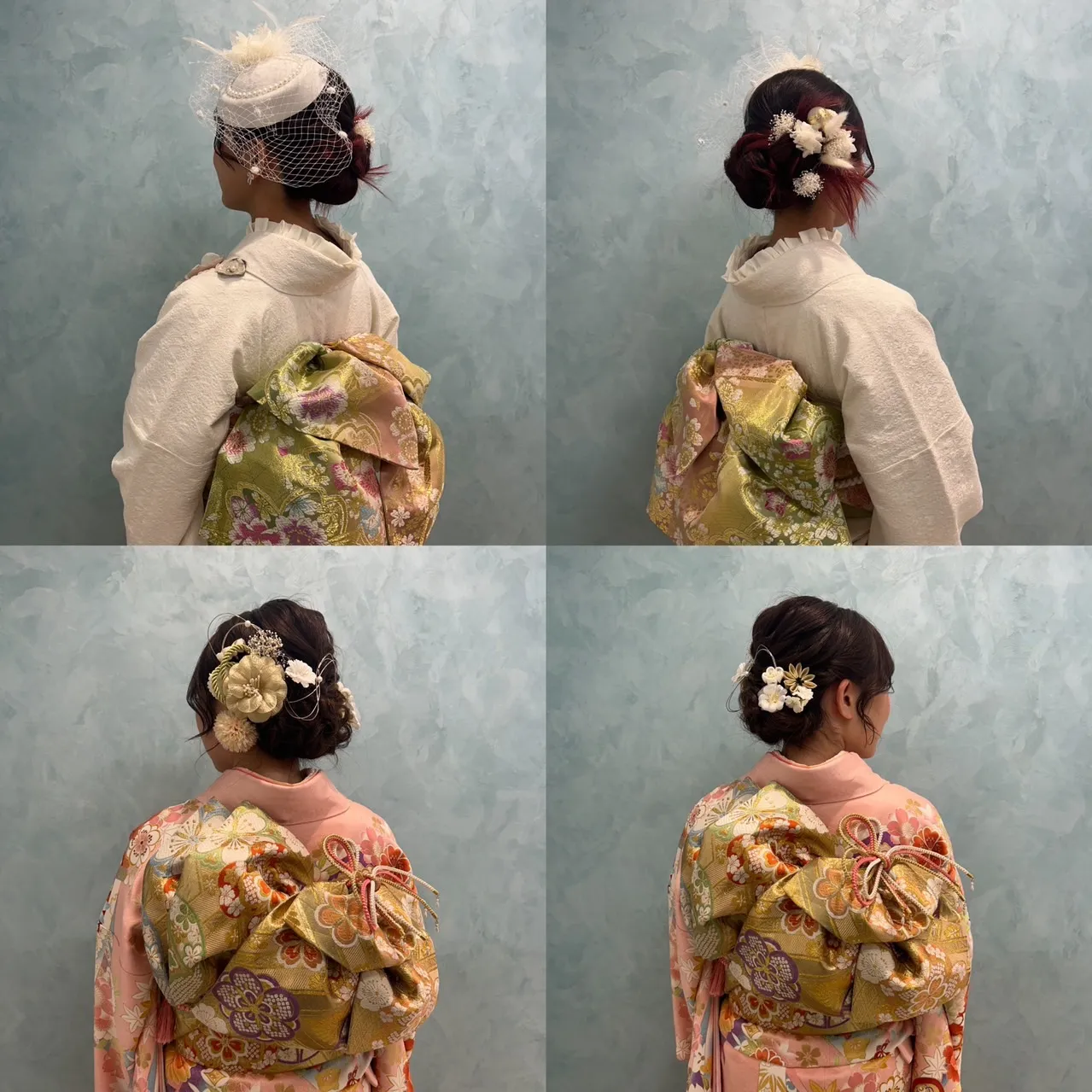 振袖レンタル　成人式　成人前撮りヘア　ヘアアレンジ　なんば　心斎橋　天王寺