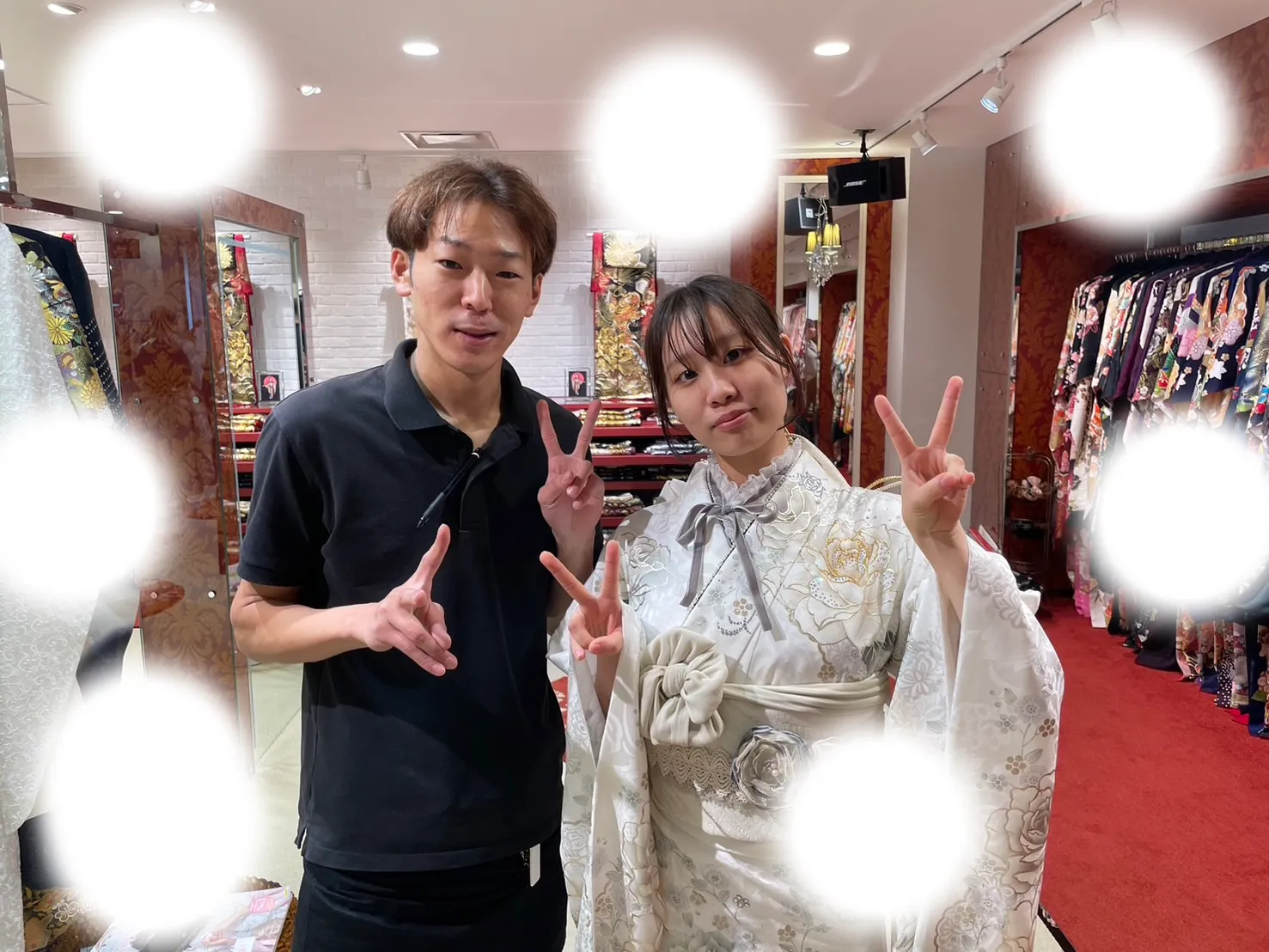 成人式 梅田 イマドキ 立体花 タカゼン コスメカラー