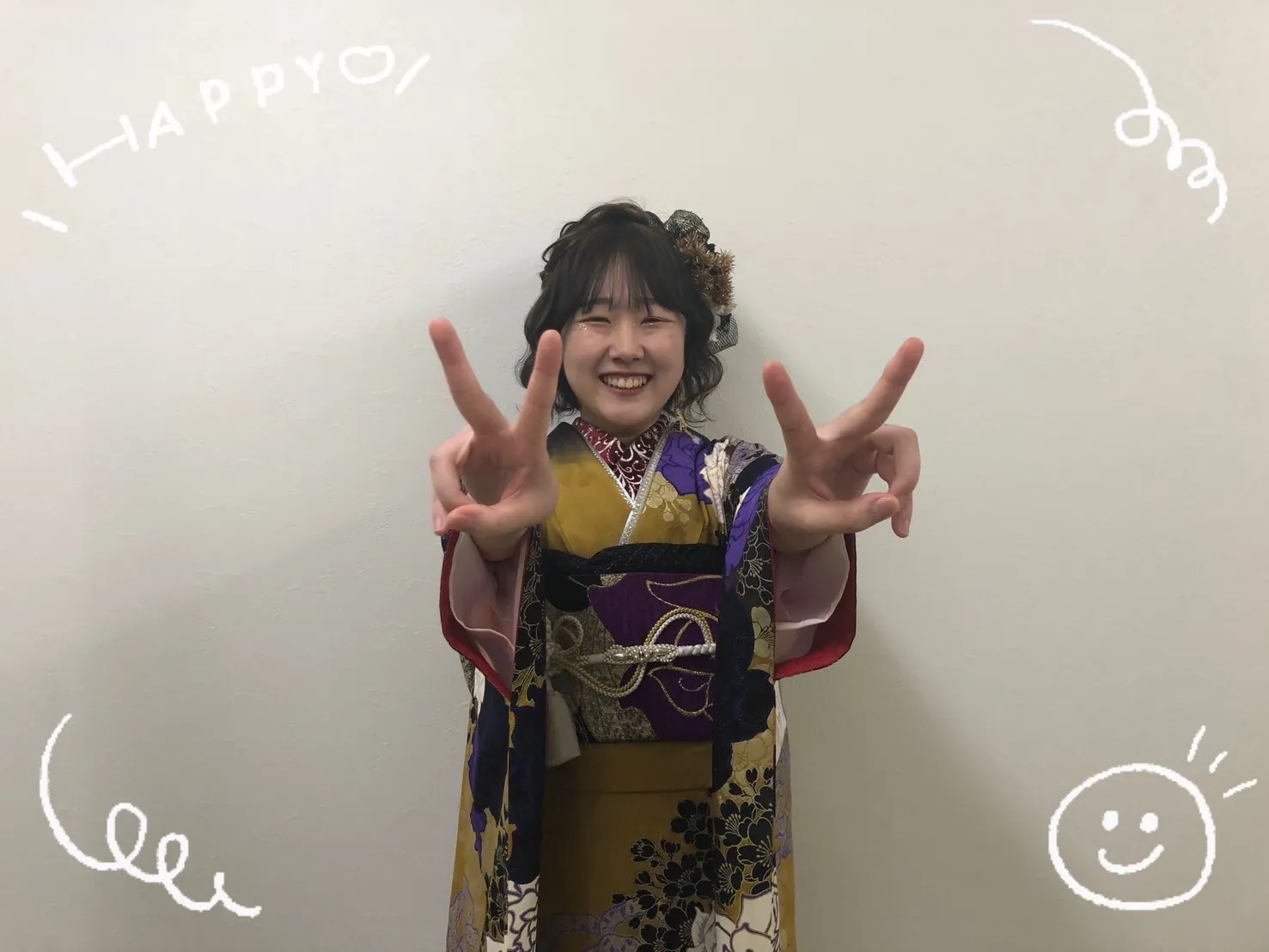 振袖 レンタル 奈良 前撮り モード系 ギャル 派手 シルバー ゴールド キラキラ ゴージャス