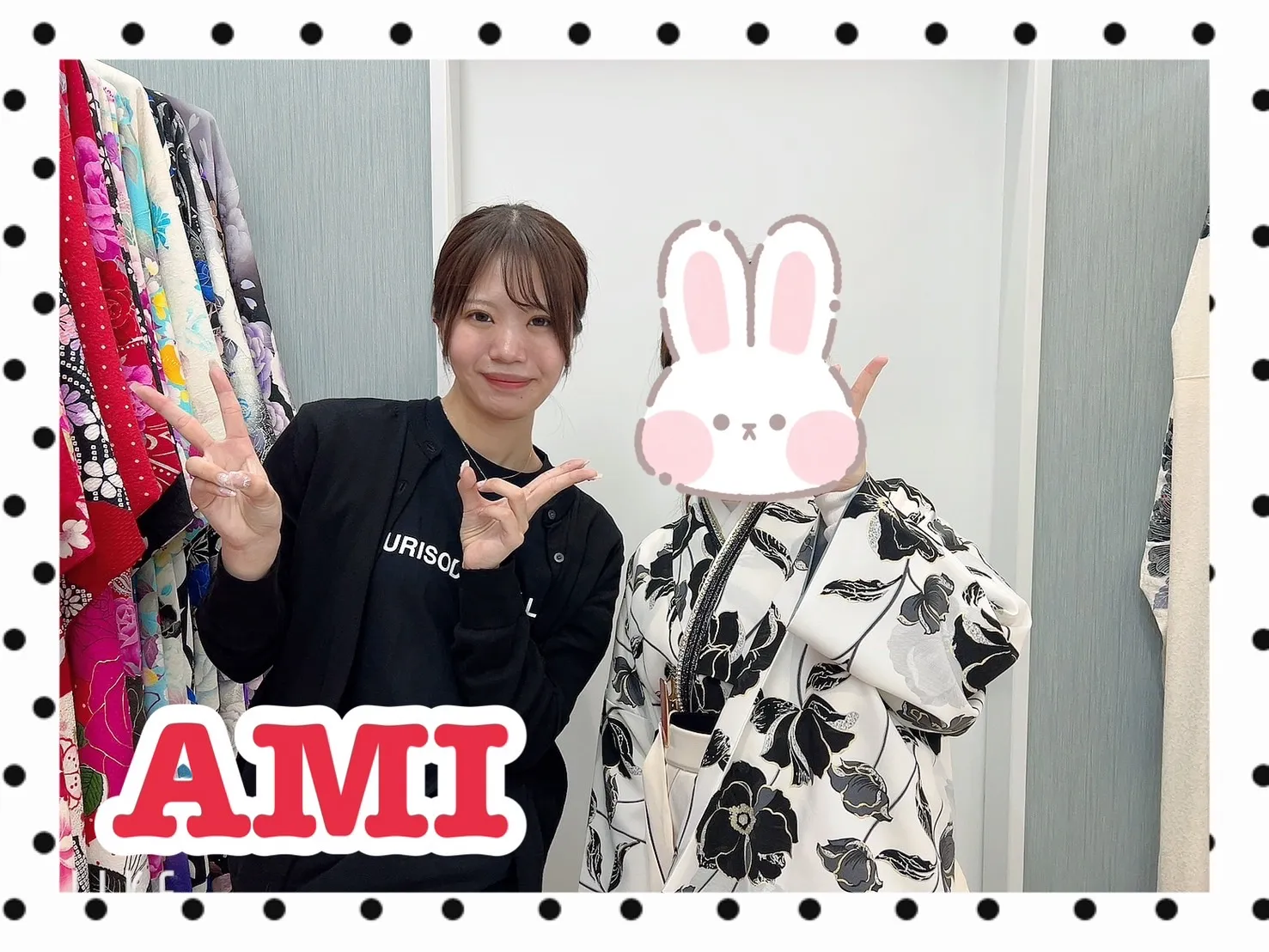 TAKAZEN橿原店】6日♡2025年卒業の可愛すぎるモノトーンコーデ袴姫ちゃん♡