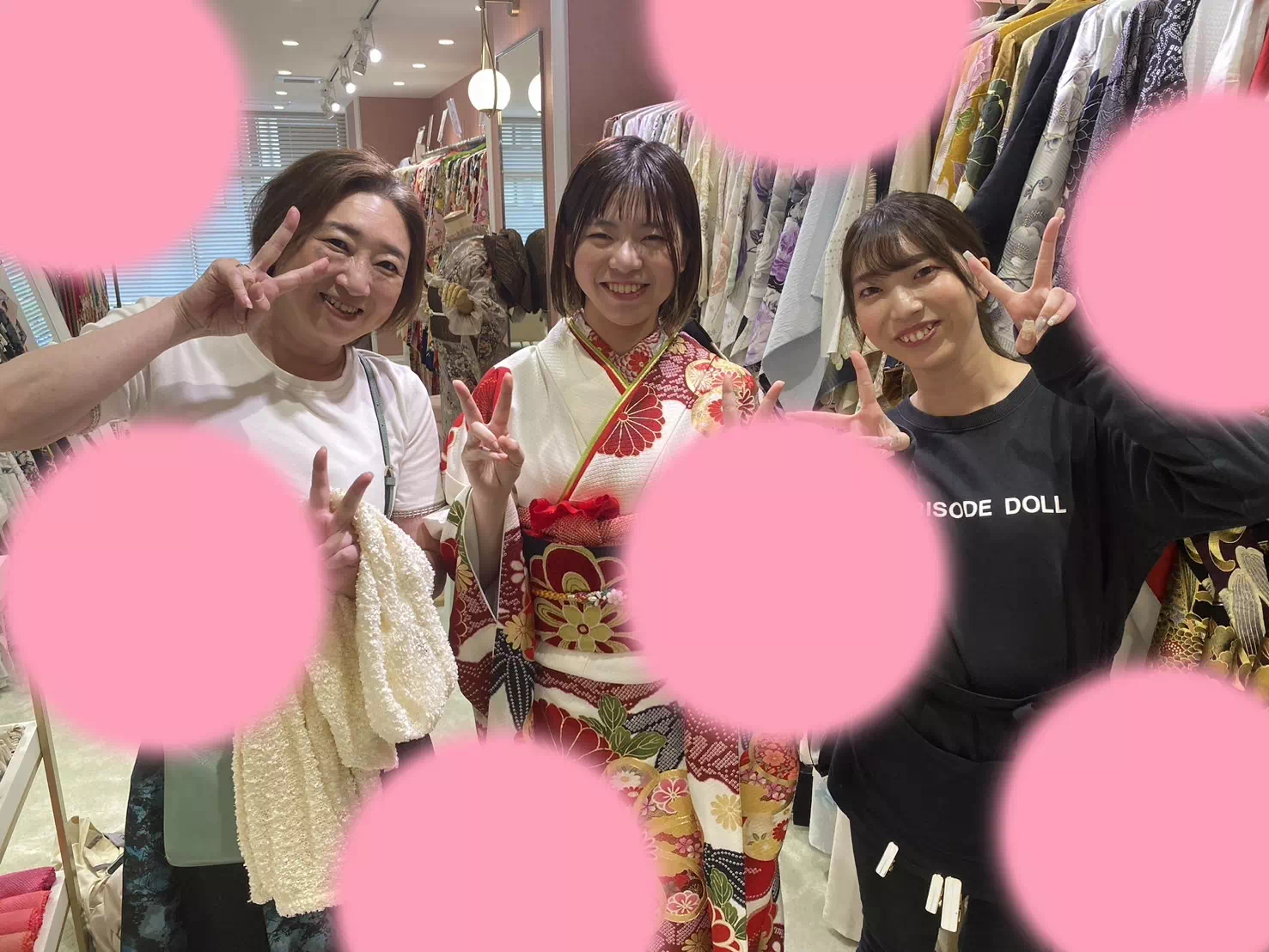【TAKAZEN姫路店】♡9日 白×赤の正統派古典のお振袖がレトロ可愛い姫路市でお振袖レンタル姫ちゃん♡