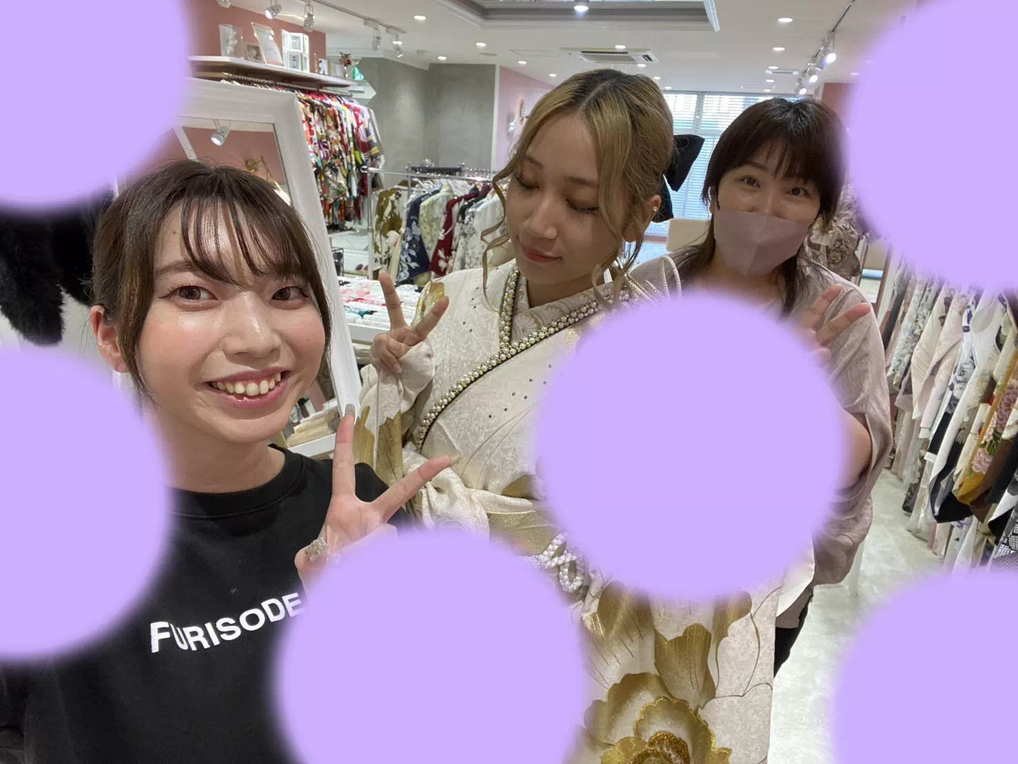 【TAKAZEN姫路店】♡19日 白×ゴールドのド派手なキラキラモード振袖が可愛い岡山市の振袖レンタル姫ちゃん♡