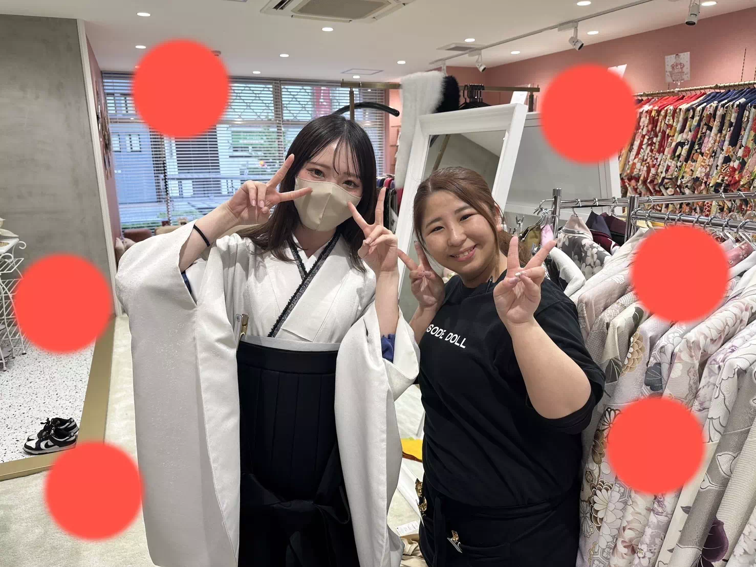 【TAKAZEN姫路店】♡6日 2025年卒業式のイマドキ可愛いシンプルコーデの袴の姫ちゃん♡