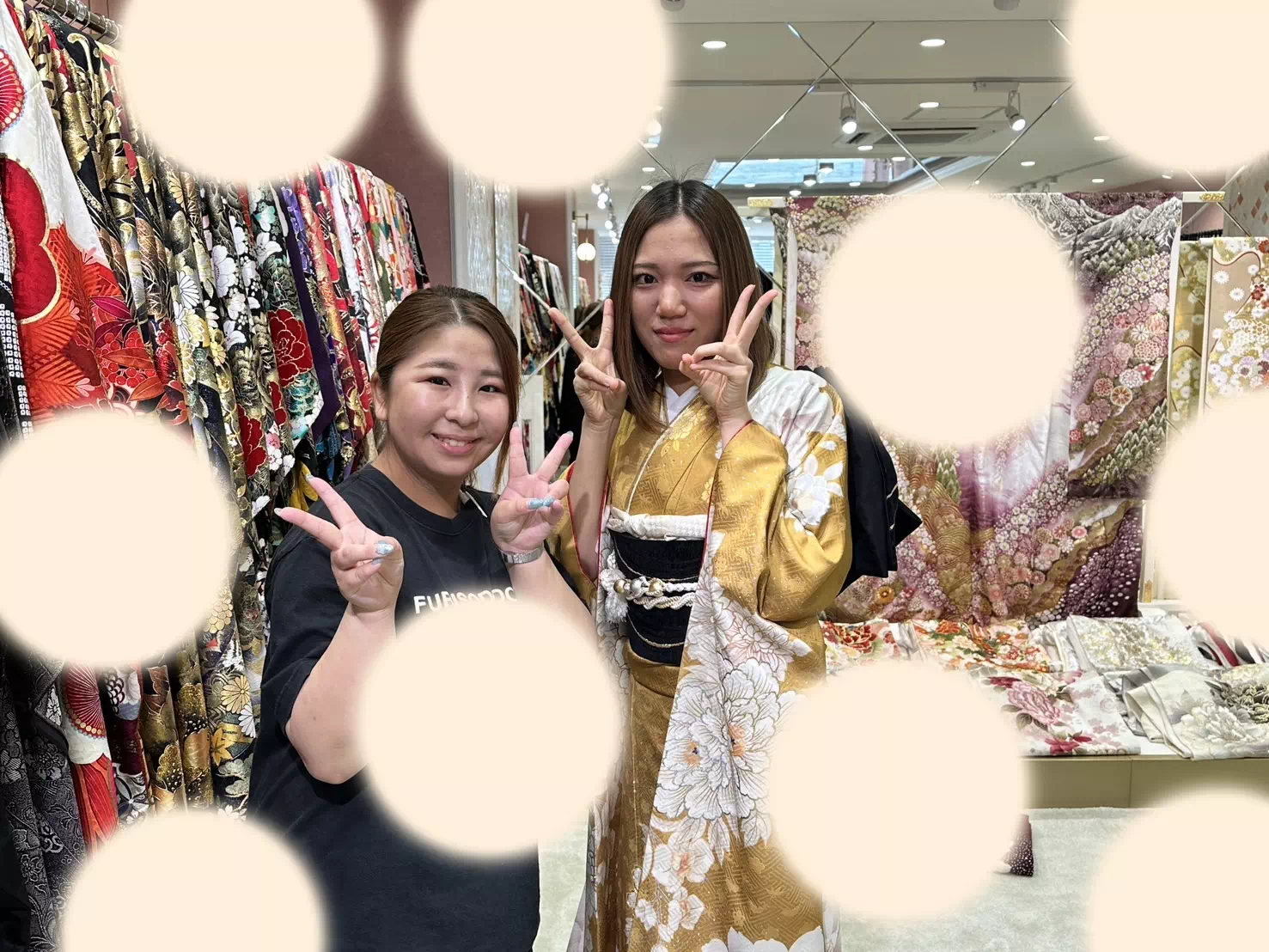 【TAKAZEN姫路店】♡30日 大人気プランの二回目レンタルで京都にお出かけのくすみカラーの振袖姫ちゃん♡