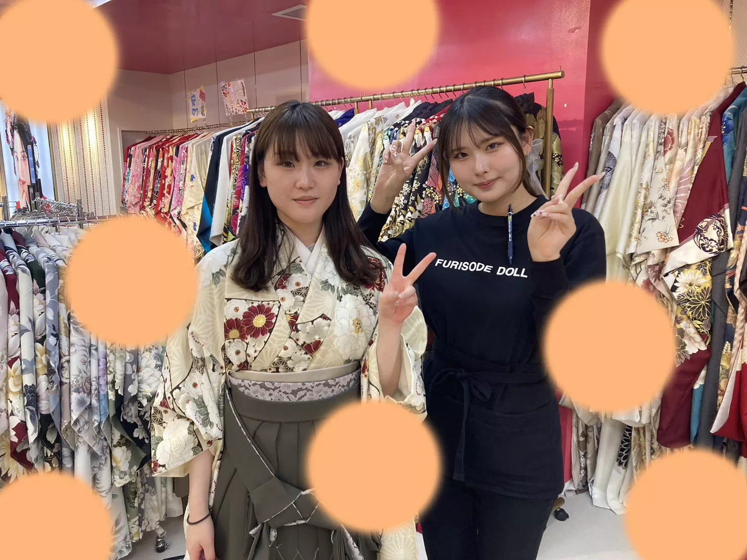 卒業式 袴 古典 TAKAZEN神戸店 前撮り撮影会 イマドキ カワイイ コディネート