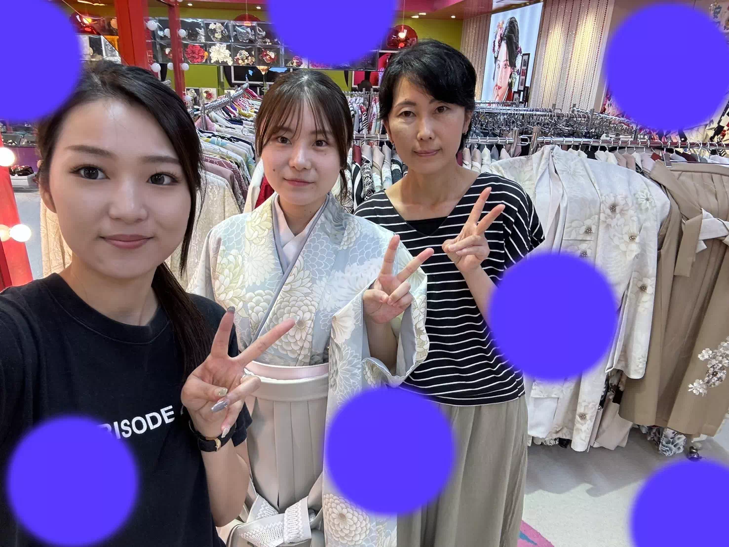 卒業式 袴 レンタル かわいい イマドキ くすみカラー TAKAZEN 神戸三宮店