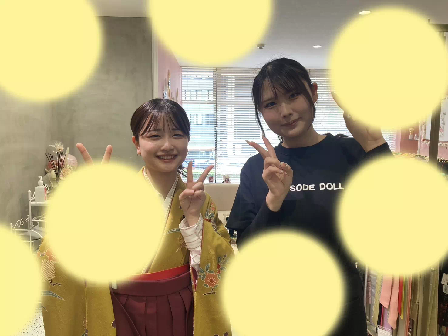 【TAKAZEN姫路店】♡2日 お母様のお振袖に合わせてえんじ色の古典袴レンタルの赤穂市姫ちゃん♡