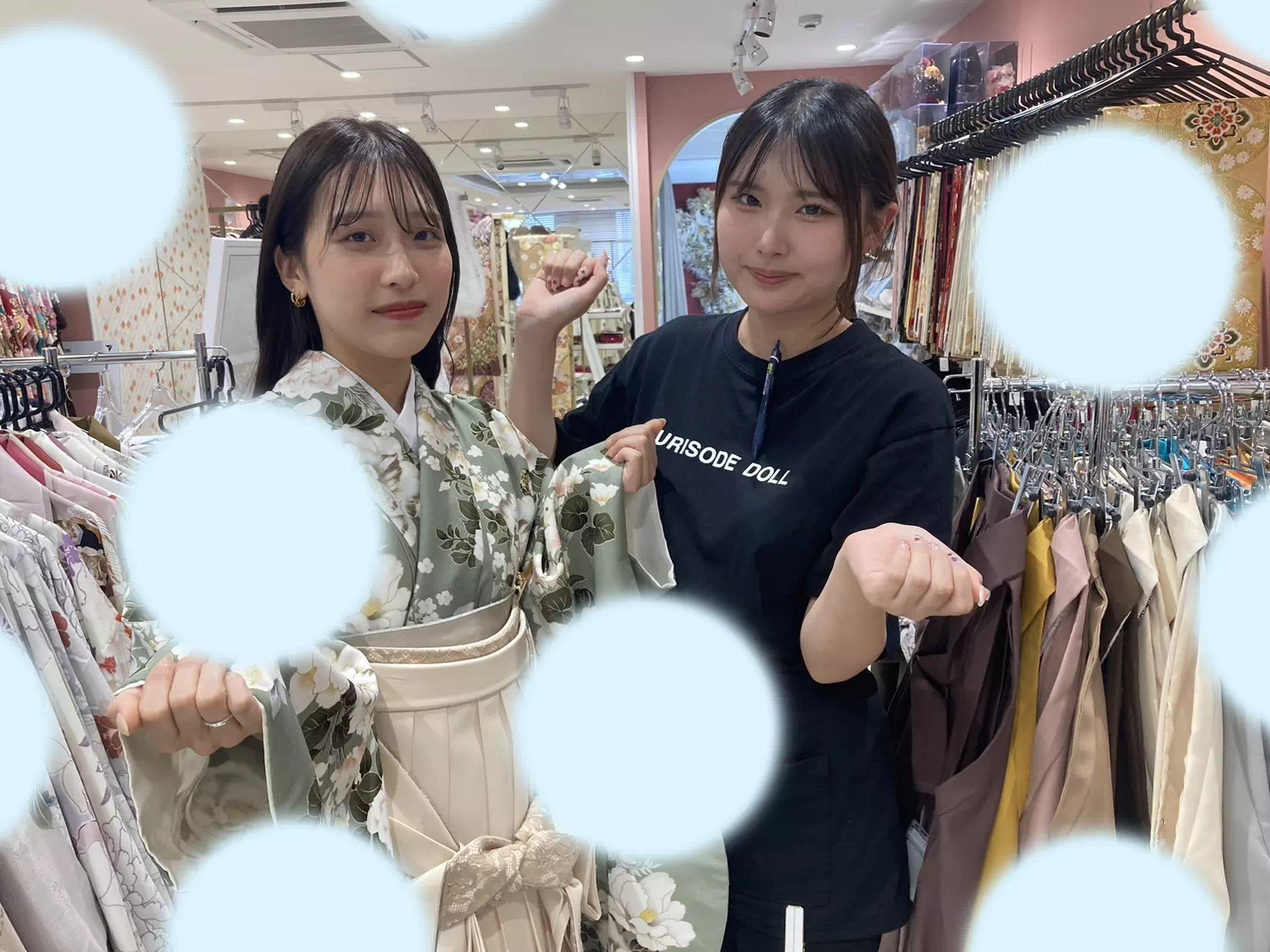 【TAKAZEN姫路店】♡21日 2025年卒業式のイマドキ可愛いくすみグリーンの卒業式袴姫ちゃん♡