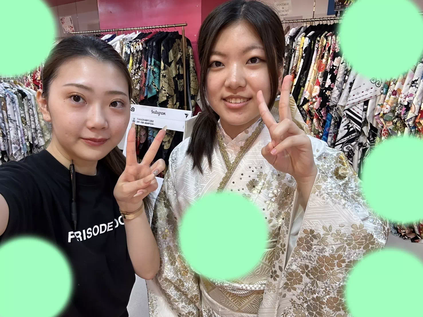 成人式 振袖 プレミアム古典 TAKAZEN神戸店 前撮り撮影会 イマドキ カワイイ コディネート
