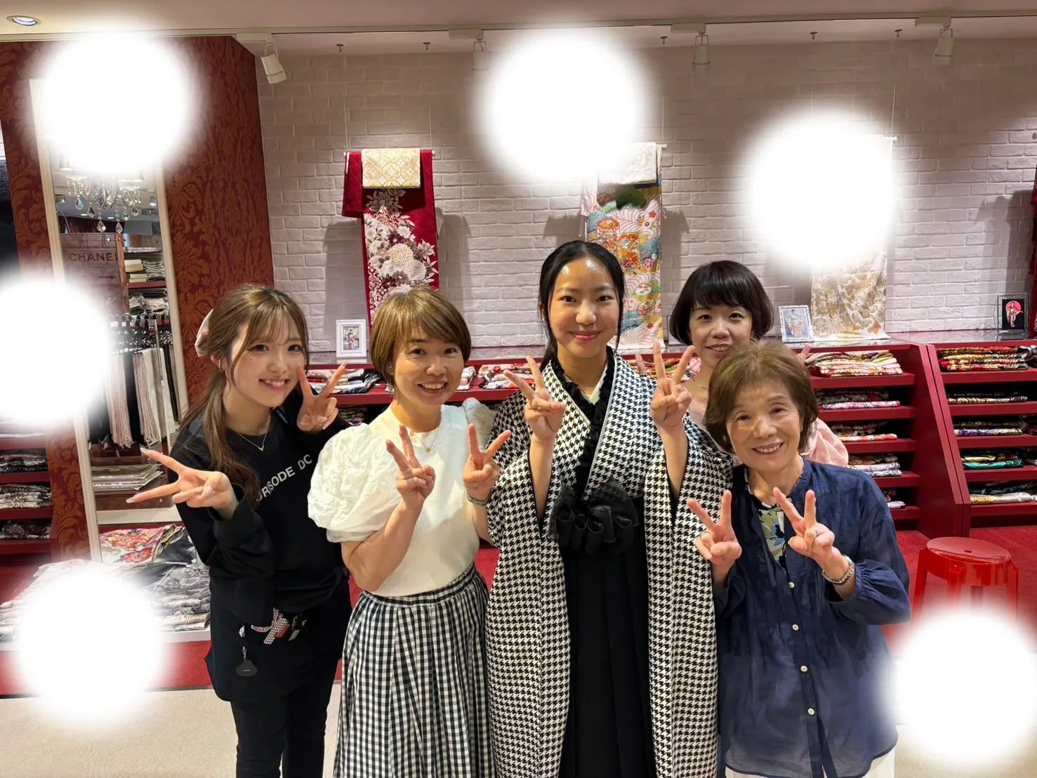 卒業式 袴レンタル 千鳥柄