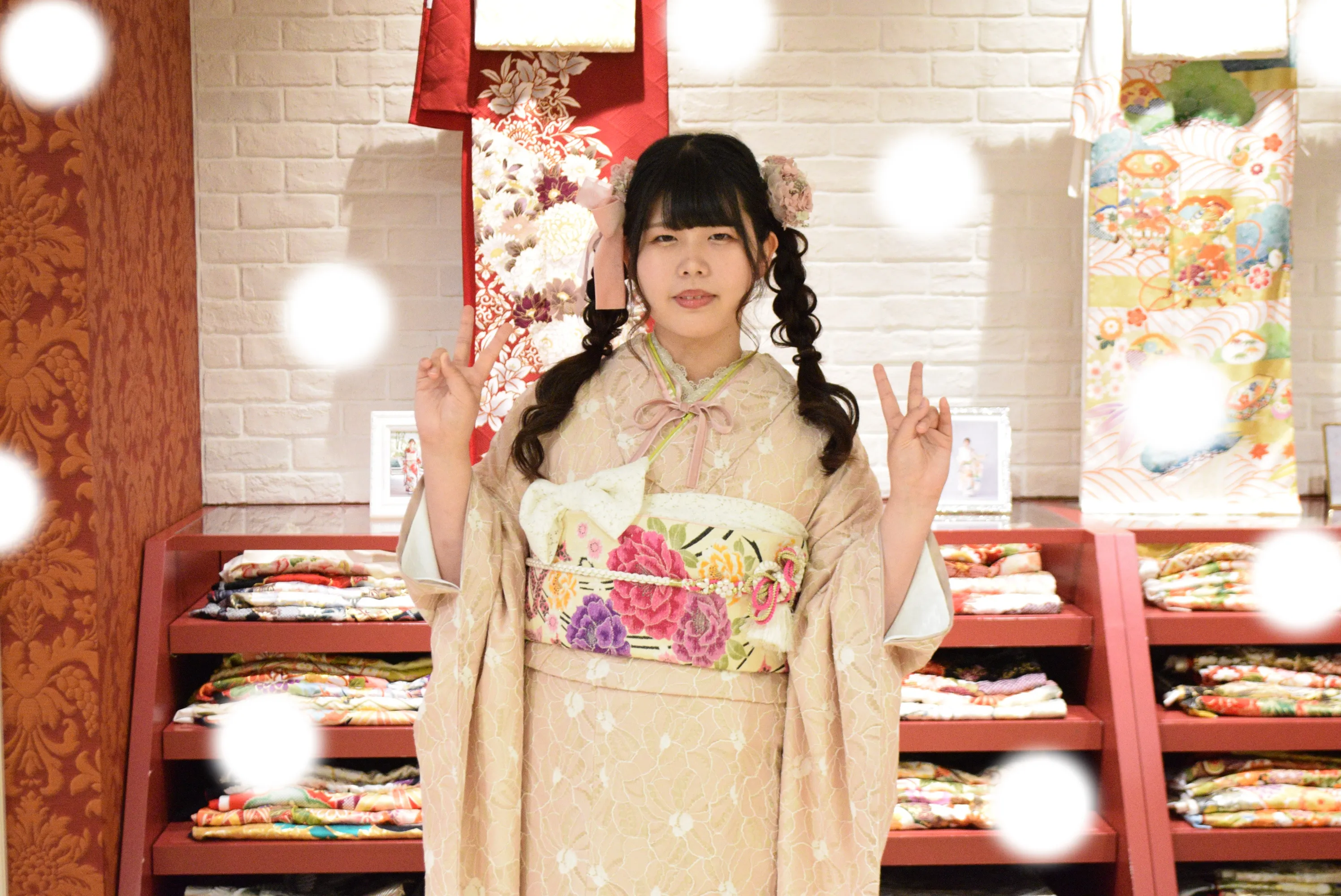 成人式　前撮り　梅田　袴　くすみカラー　かわいい　イマドキ　淡色　古典　タカゼン　撮影
