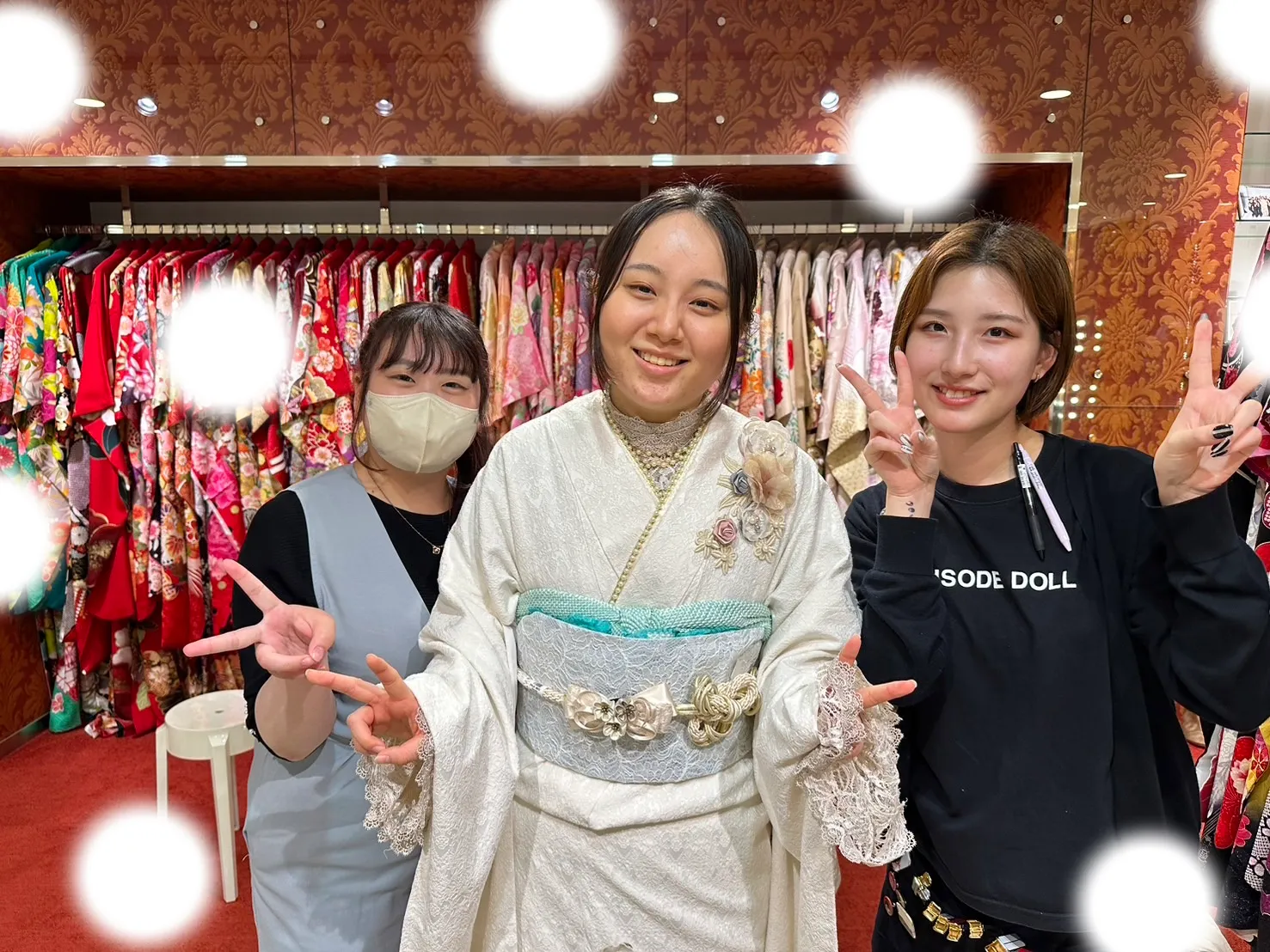 成人式 梅田 イマドキ 立体花 タカゼン ミニョン
