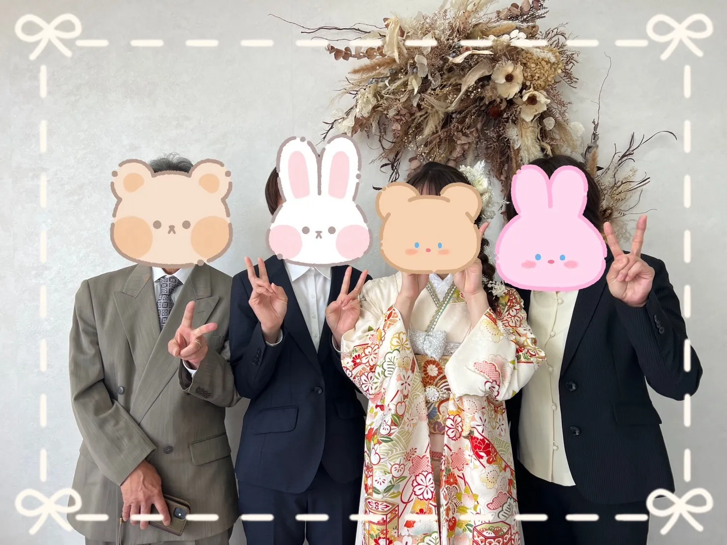 振袖 レンタル 橿原 前撮り 古典柄 豪華 白 クリーム