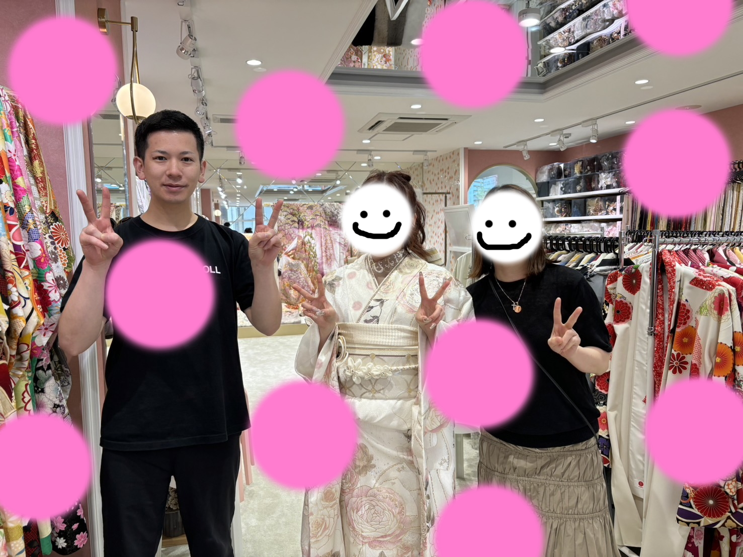 【TAKAZEN姫路店】♡24日　大人気！TAKAZENオリジナルのヘップバーンのキラキラピンクで可愛いお振袖でフォトプランの姫ちゃんです♡