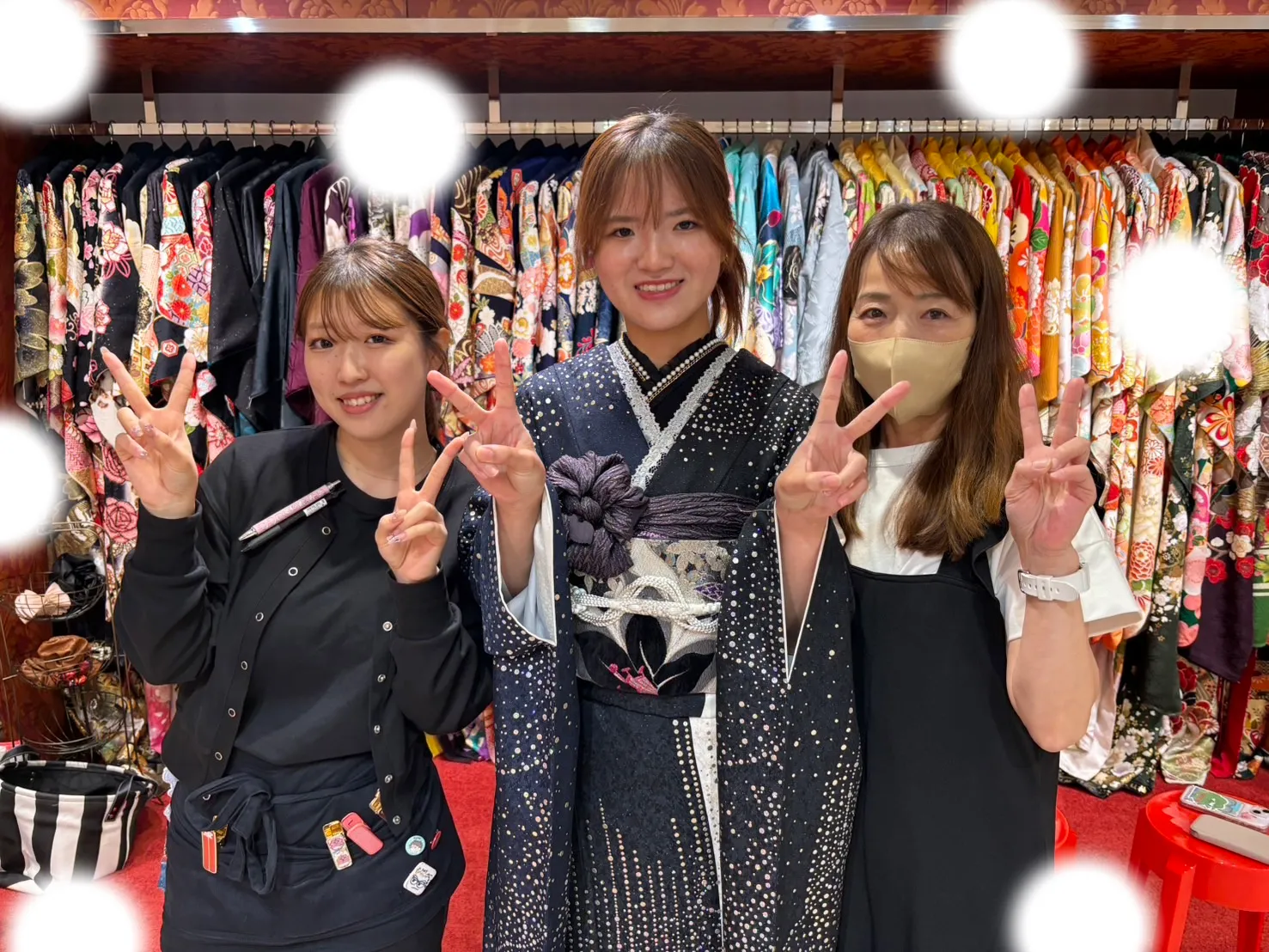 成人式 キラキラ振袖 梅田