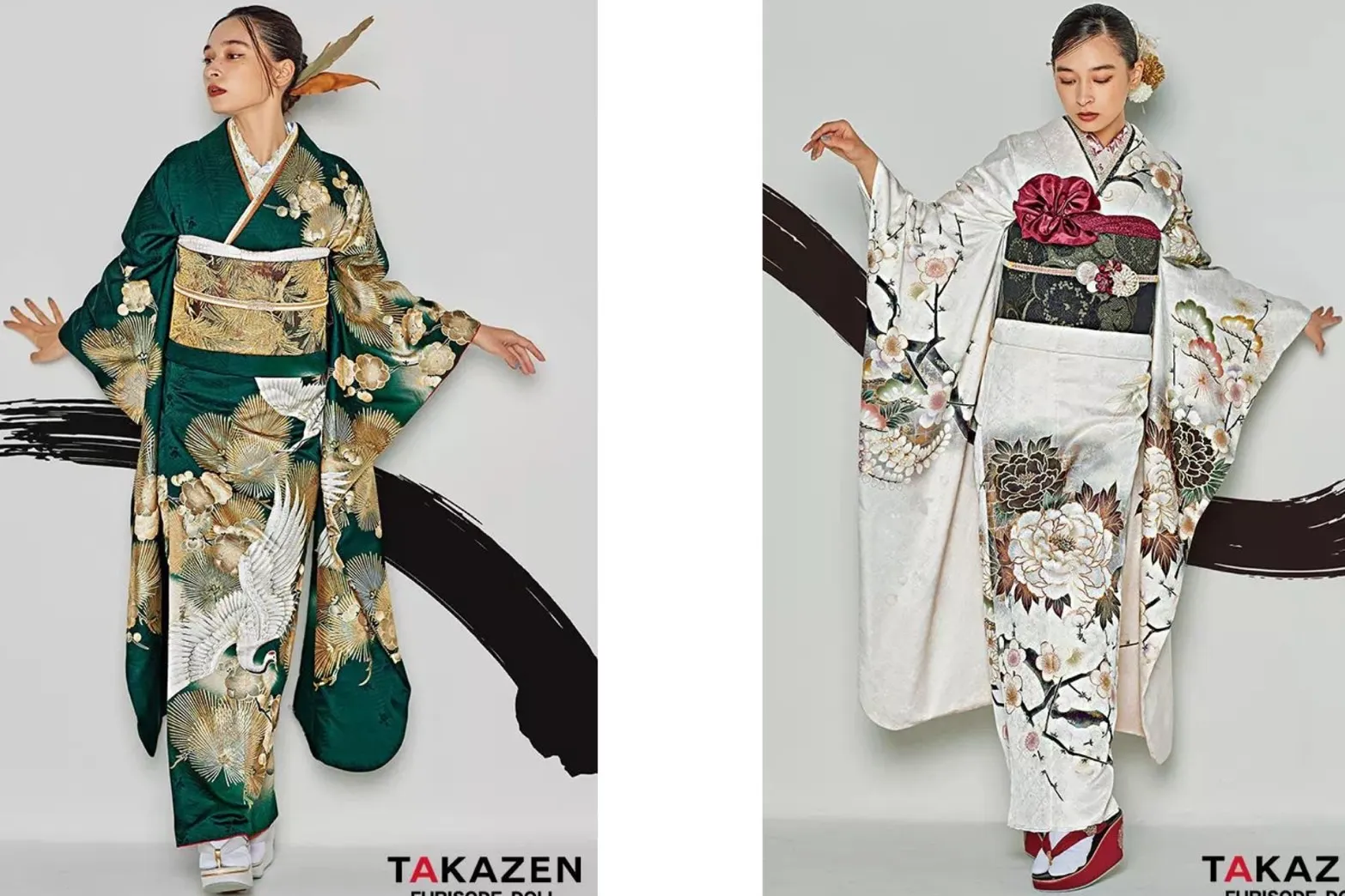 TAKAZEN　タカゼン　古典柄　古典振袖　王道　成人式　粋　かっこいい
