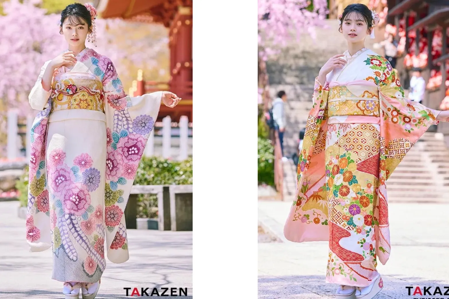 TAKAZEN　タカゼン　古典柄　古典振袖　王道　成人式　かわいい　プレミアム　高級振袖