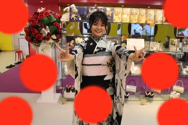 TAKAZEN神戸店　　ヘップバーン　前撮り撮影会　イマドキ　カワイイ　コディネート　振袖　レンタル　袴　