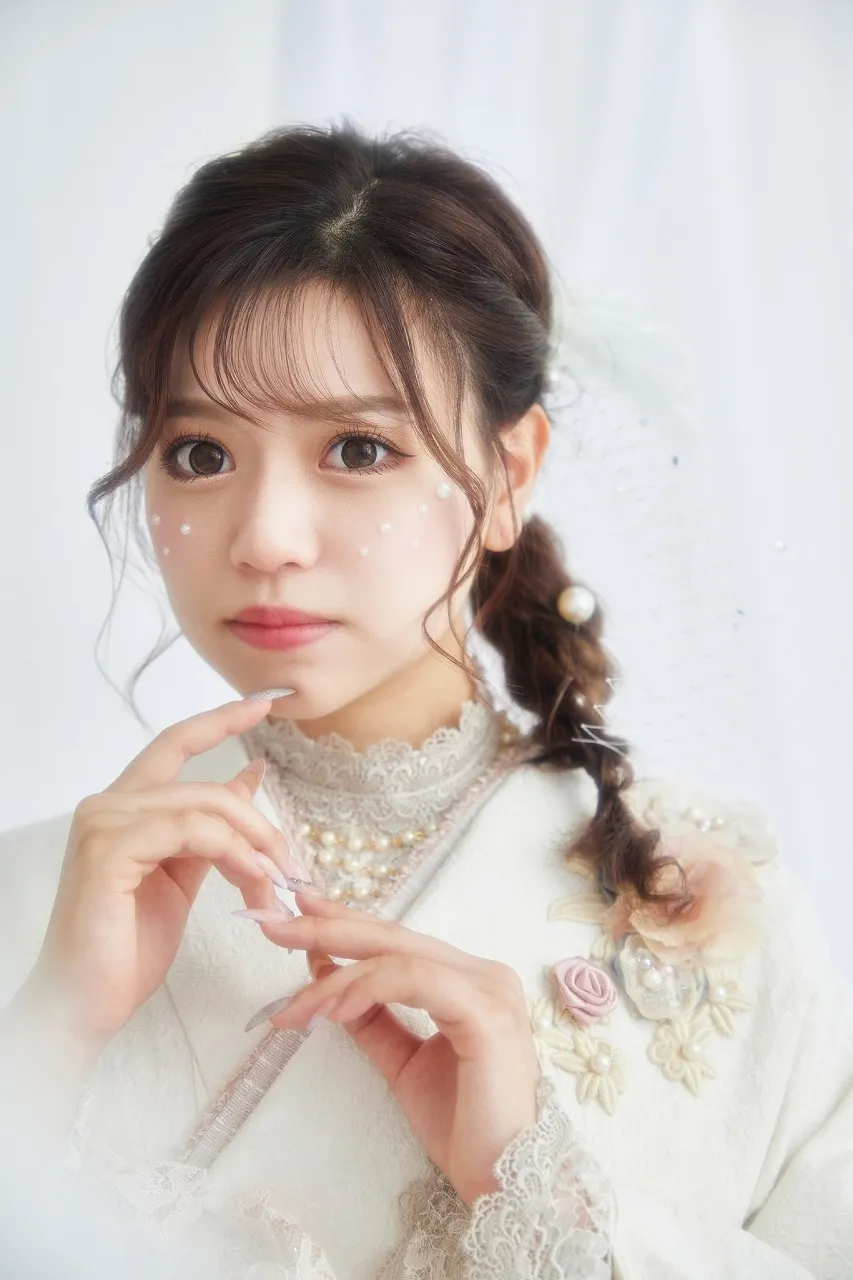 立体花付き　フレンチガーリー　ミニョン