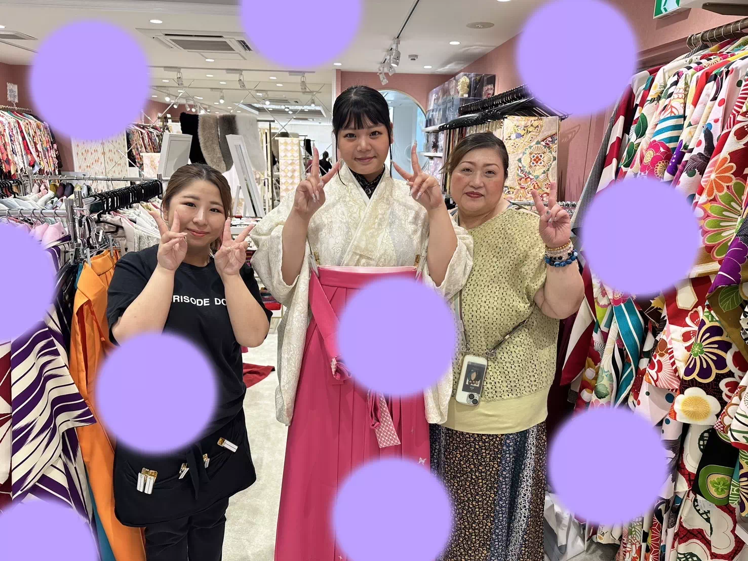 【TAKAZEN姫路店】♡26日 2025年卒業式!レース生地にピンクの袴コーデがオシャレな姫ちゃん♡