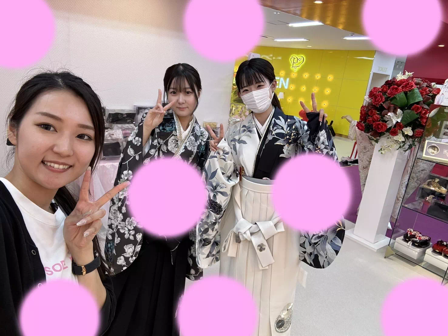 卒業式 袴 レンタル TAKAZEN神戸店 前撮り撮影会 イマドキ カワイイ コディネート