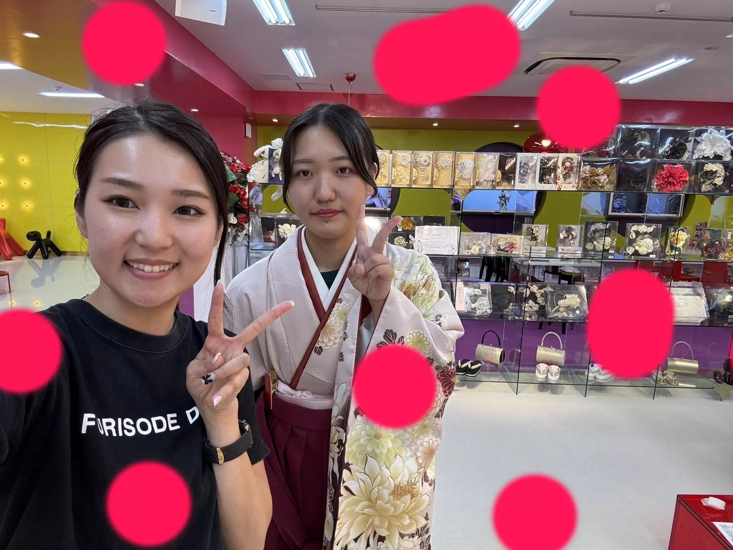 TAKAZEN神戸店　前撮り撮影会　イマドキ　カワイイ　コディネート　振袖　レンタル　袴　