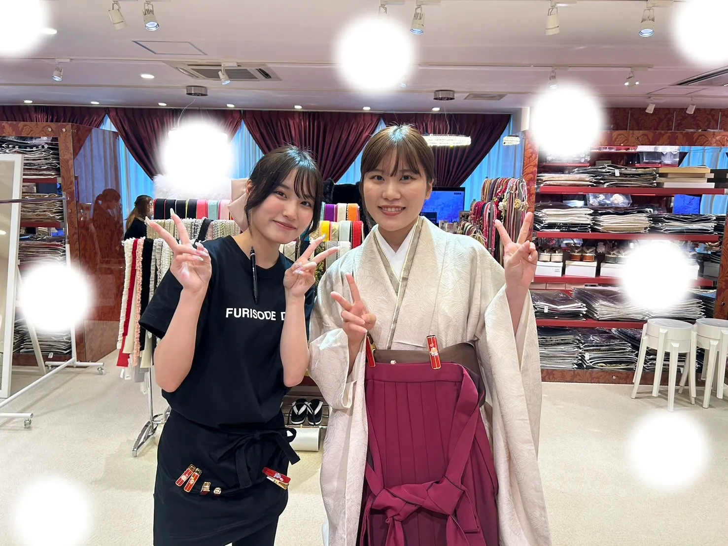 成人式 前撮り 梅田 袴 くすみカラー かわいい イマドキ 淡色 古典 タカゼン 撮影
