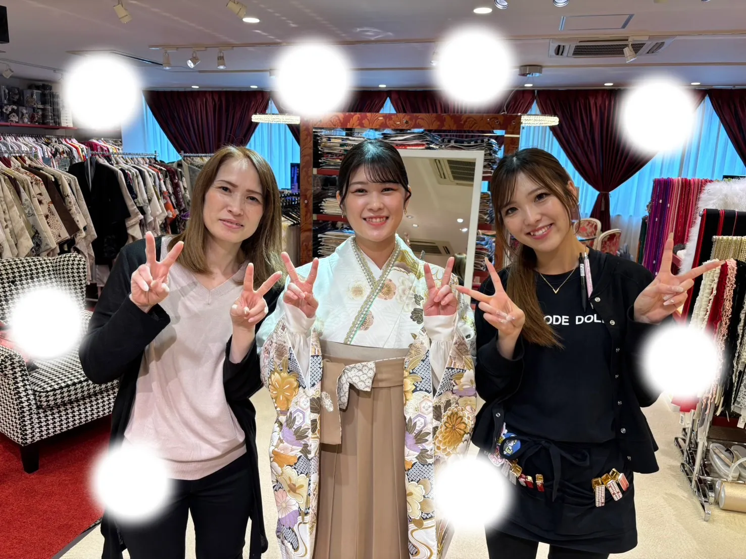 成人式 前撮り 梅田 袴 くすみカラー かわいい イマドキ 淡色 古典 タカゼン 撮影