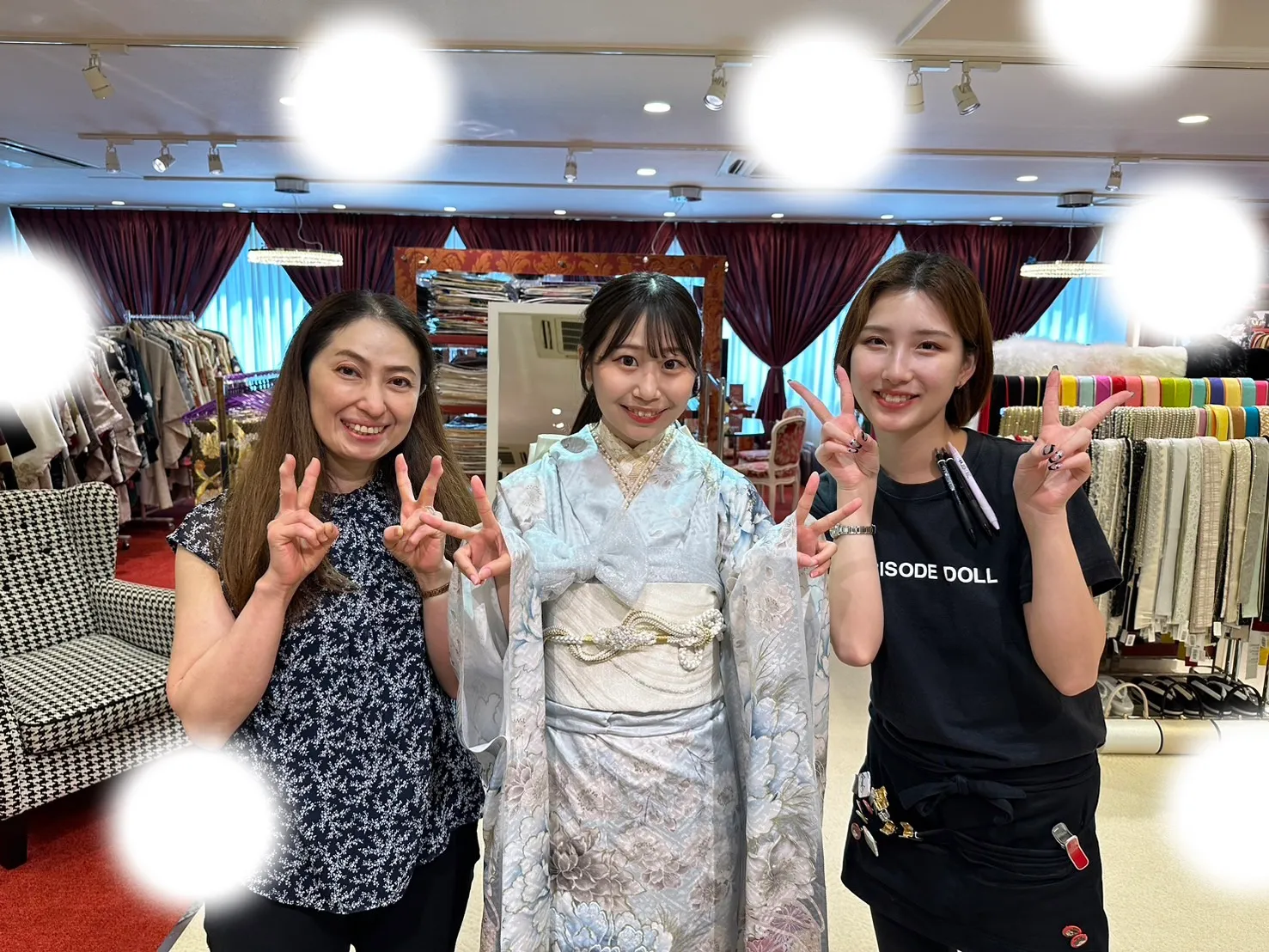 袴レンタル 振袖レンタル くすみカラー かわいい 安い 前撮り フリル 水色