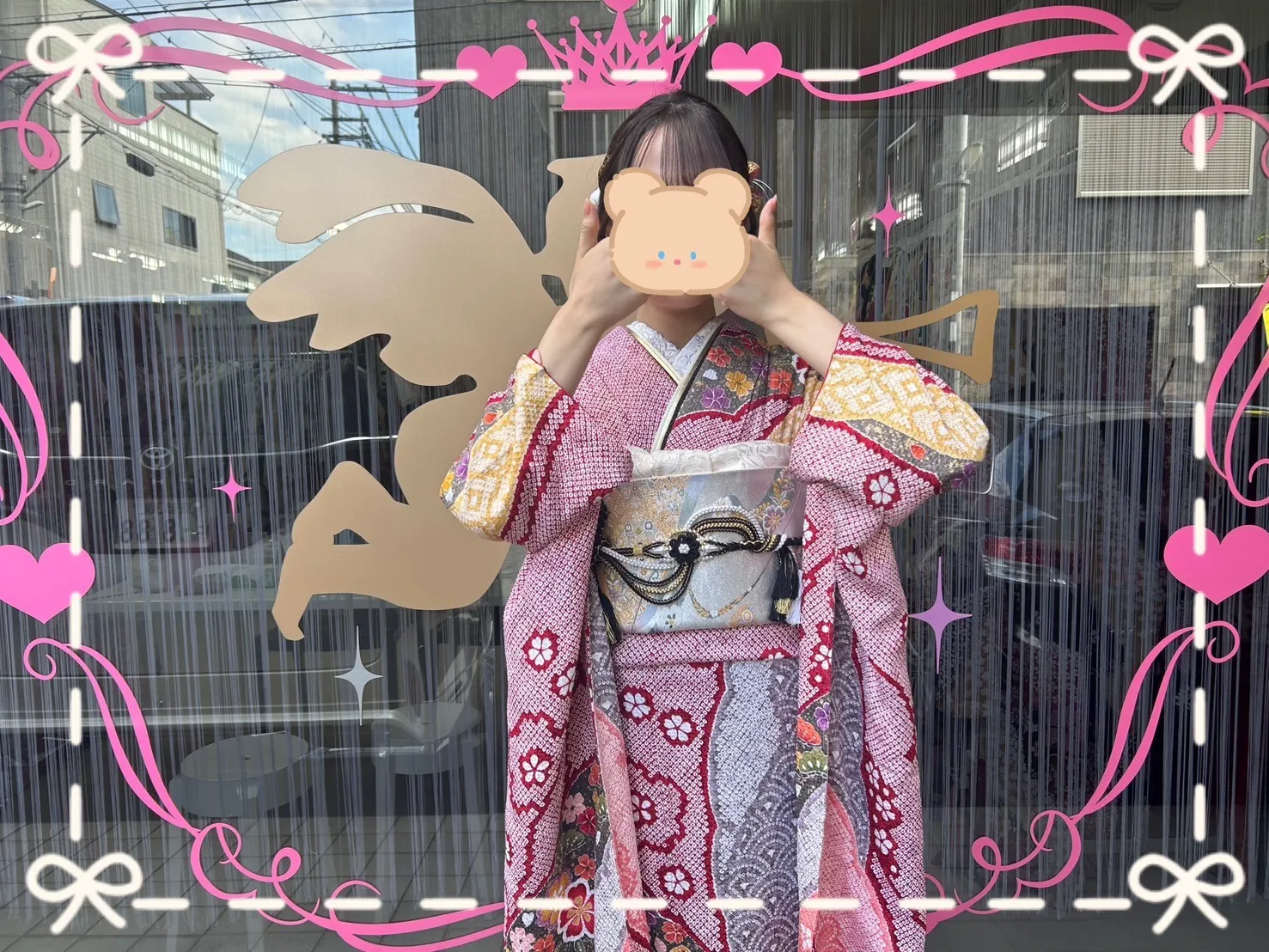 成人式 振袖 前撮り撮影会 可愛い 総絞り ピンク 綺麗