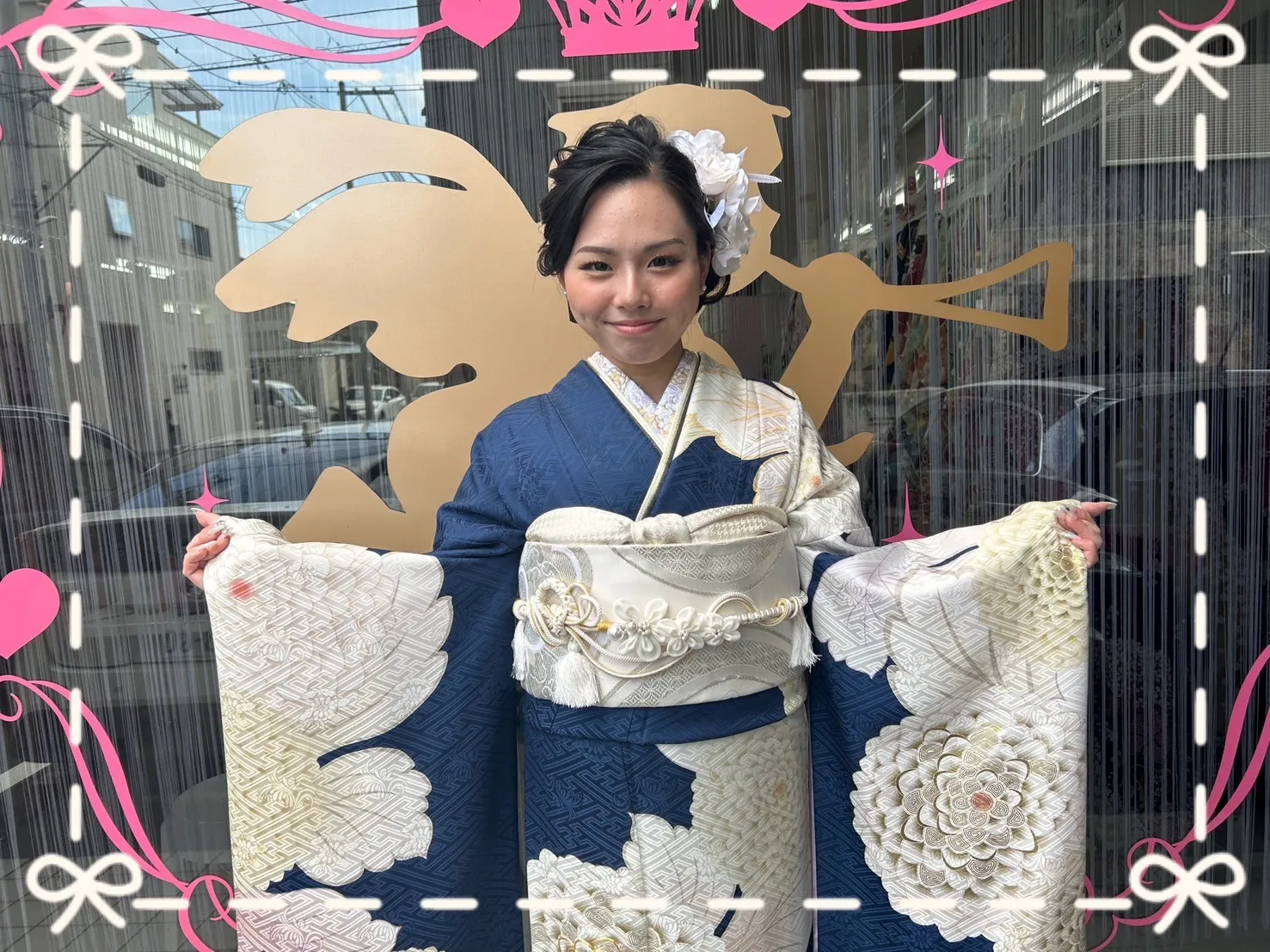 成人式 振袖 前撮り撮影会 正統派古典 青/紺/白 菊柄/大柄 シンプル 清楚 かわいい古典振袖 大人っぽい 人気